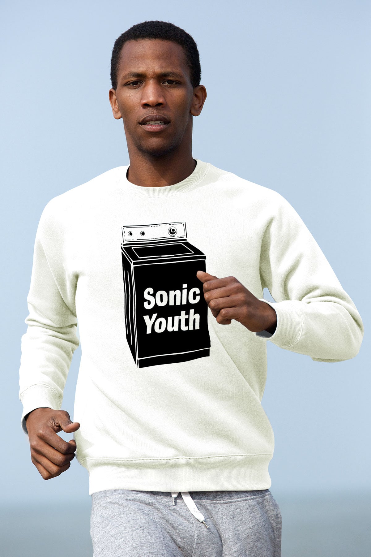 Sonic Youth Beyaz Unisex Sweatshirt