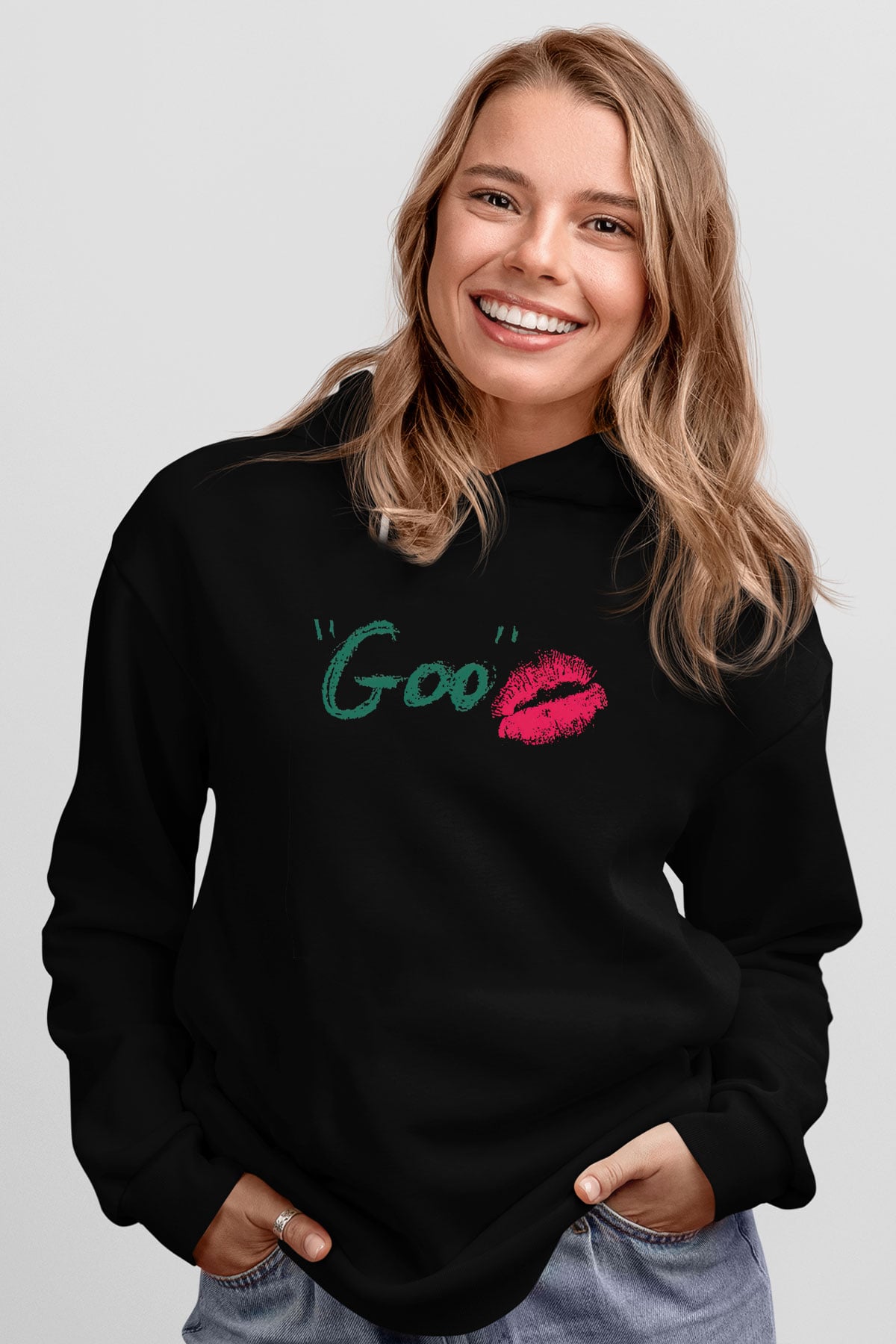 Sonic Youth Siyah Unisex Kapüşonlu Sweatshirt