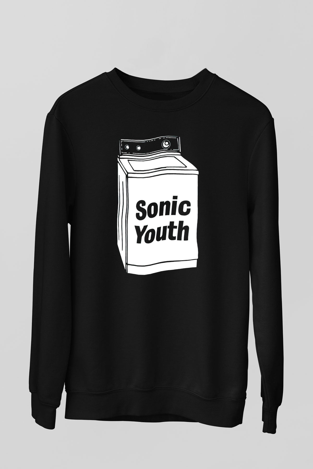 Sonic Youth Siyah Unisex Sweatshirt