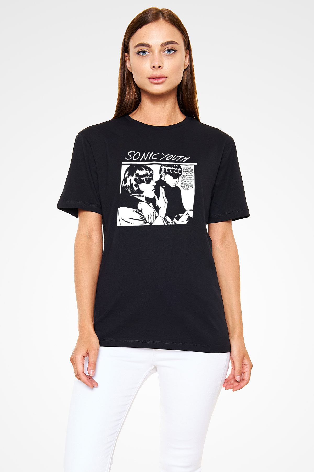 Sonic Youth Siyah Unisex Tişört T-Shirt - Tişört Fabrikası