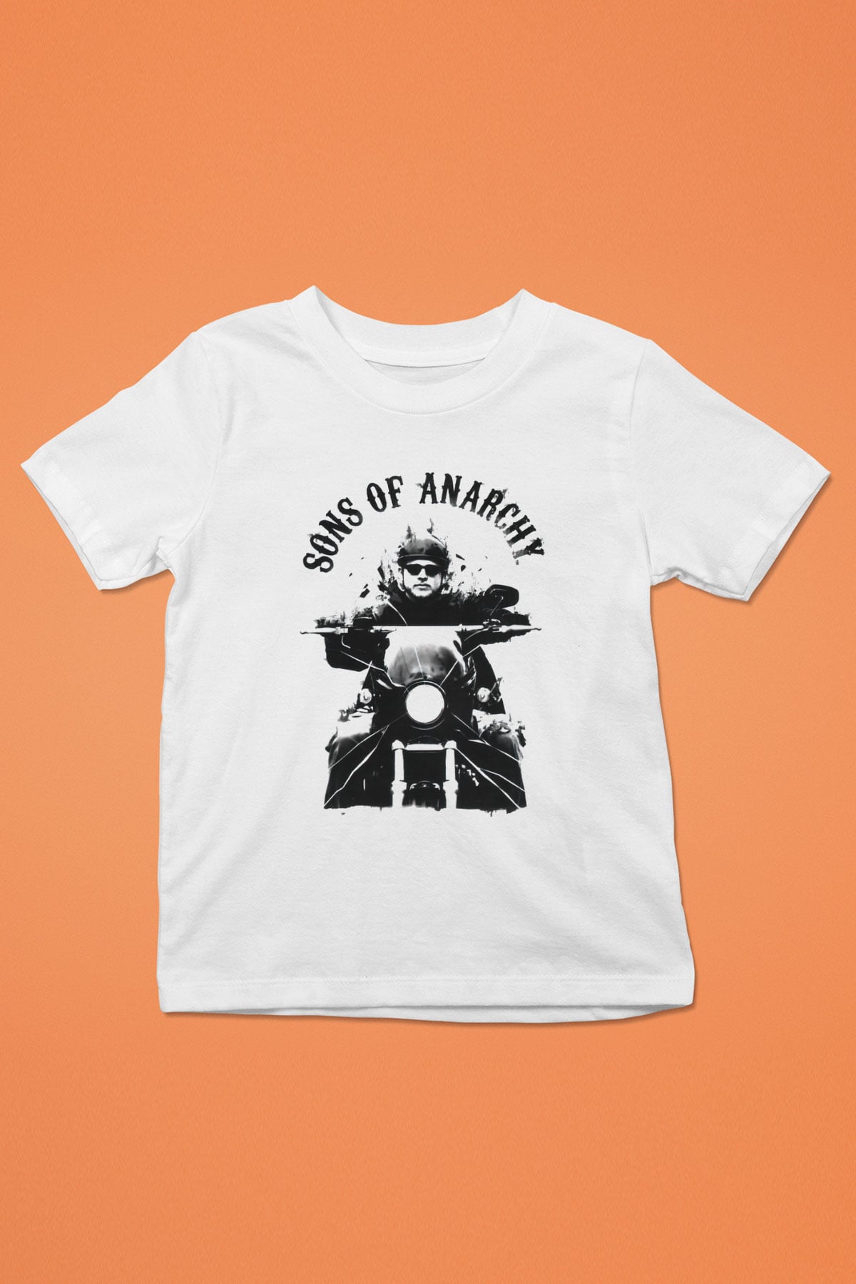 Sons of Anarchy Baskılı Beyaz Unisex Çocuk Tişört