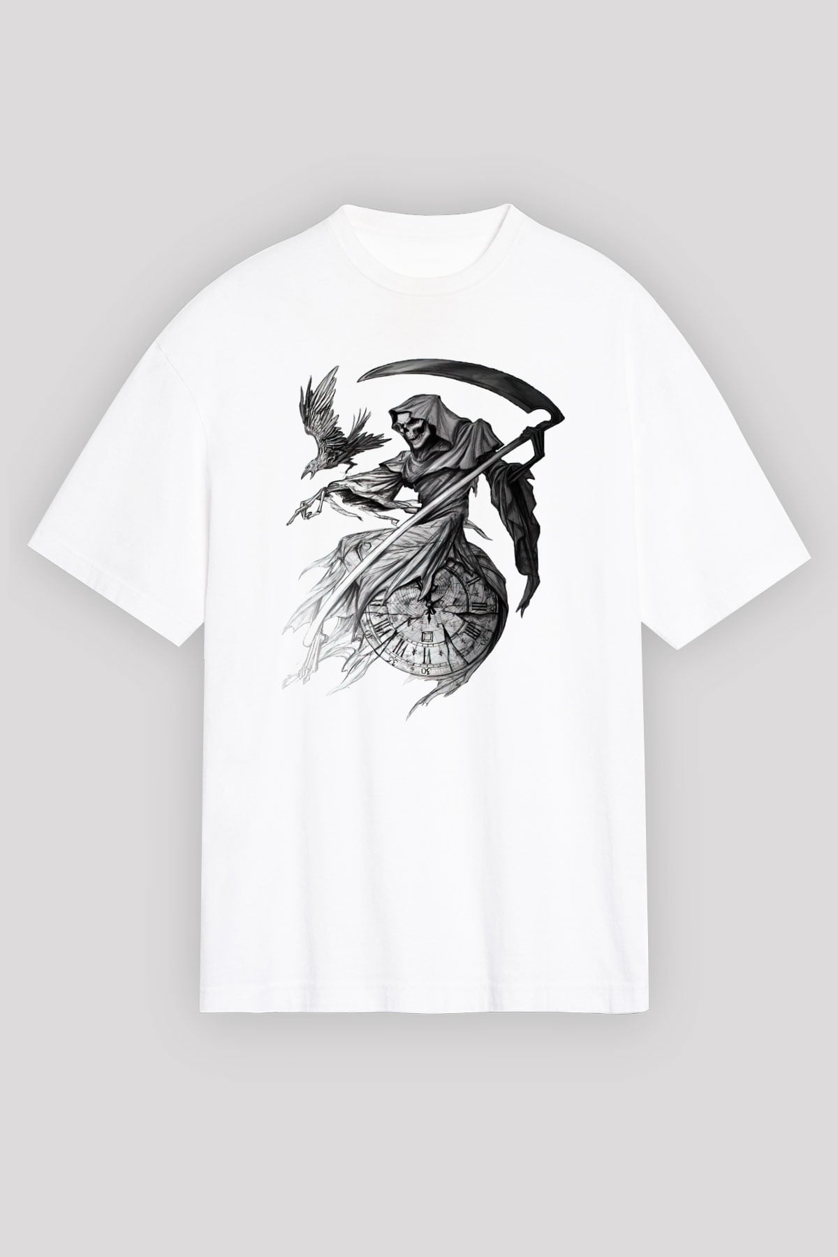 Sons of Anarchy Beyaz Unisex Oversize Tişört T-Shirt