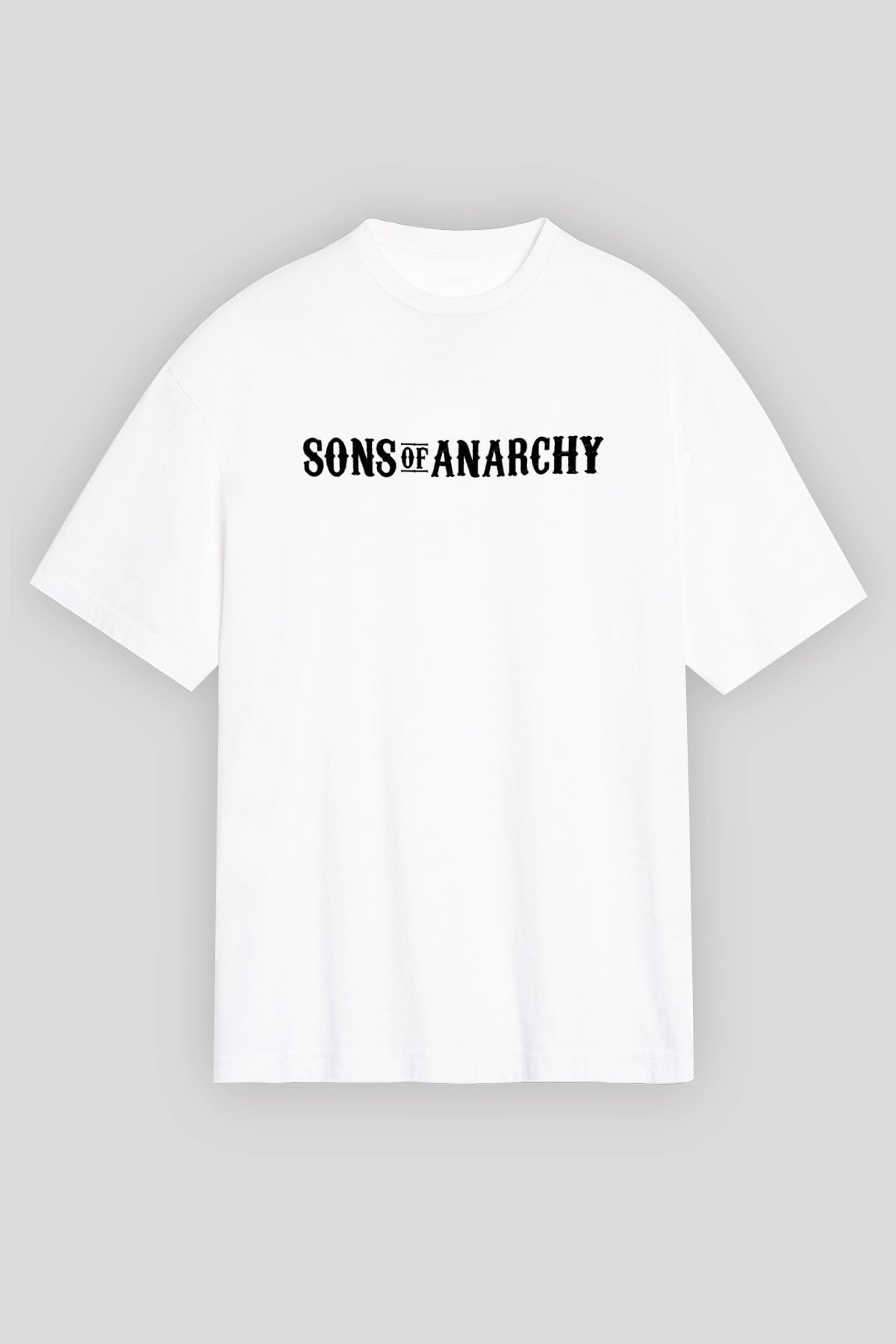 Sons of Anarchy Beyaz Unisex Oversize Tişört T-Shirt