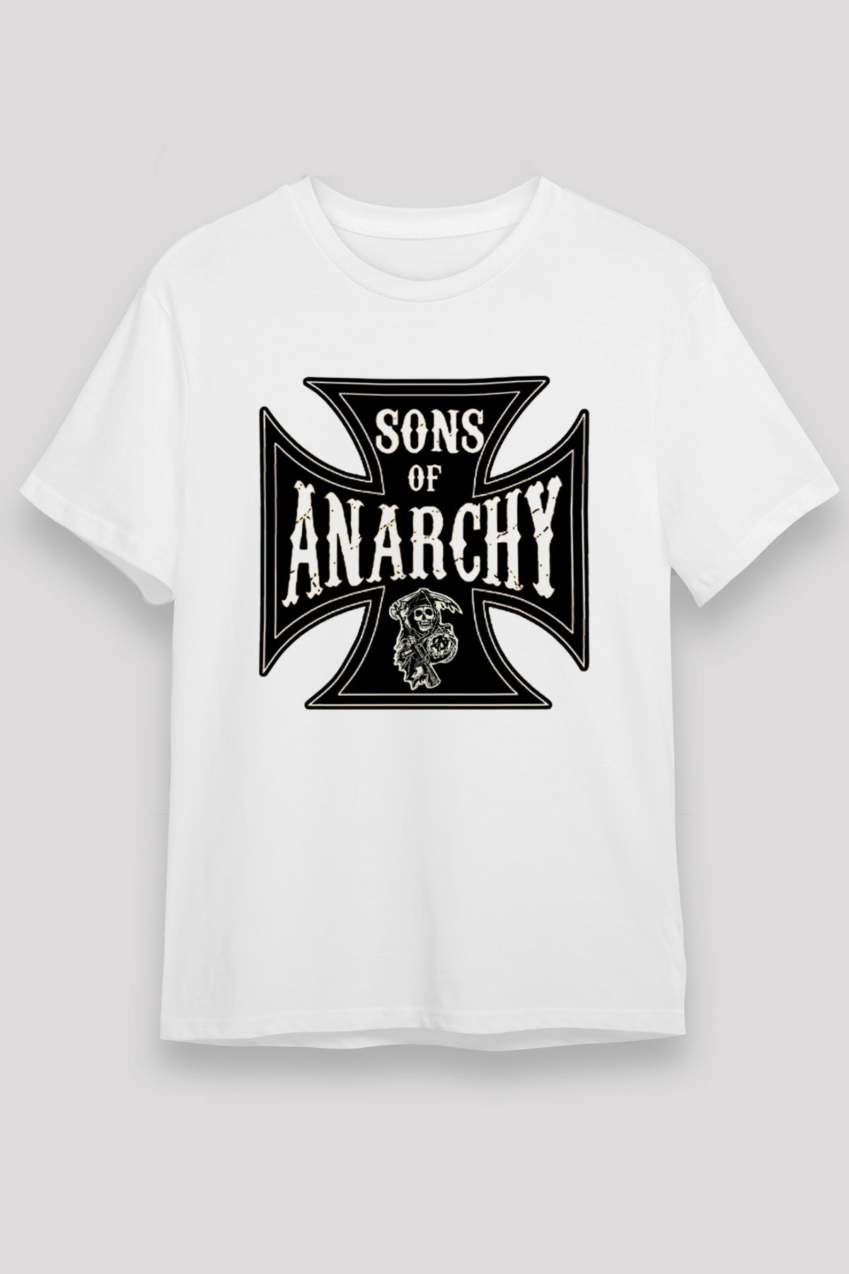 Sons of Anarchy Beyaz Unisex Tişört T-Shirt