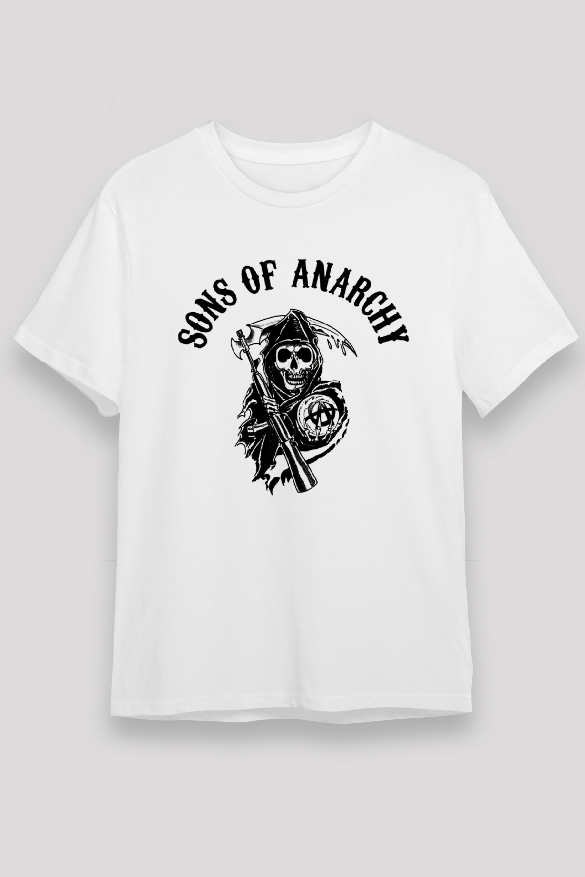 Sons of Anarchy Beyaz Unisex Tişört T-Shirt