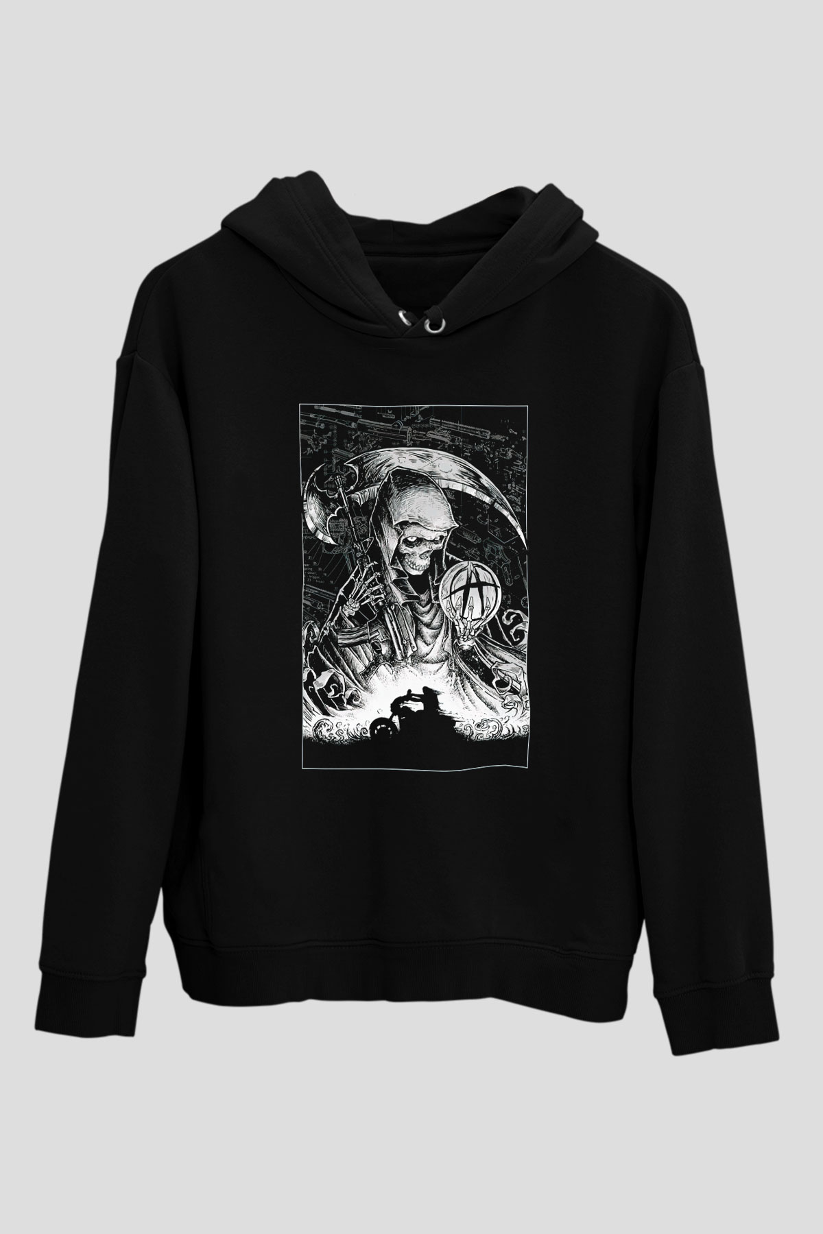Sons of Anarchy Siyah Unisex Hoodie