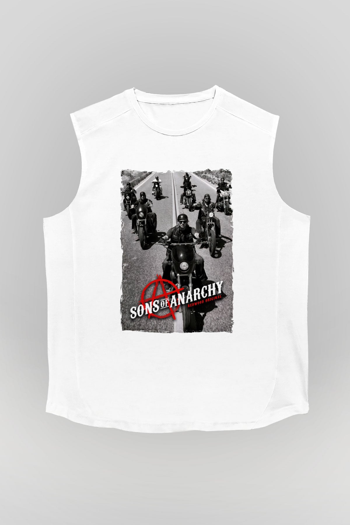 Sons of Anarchy Siyah Unisex Kolsuz Tişört
