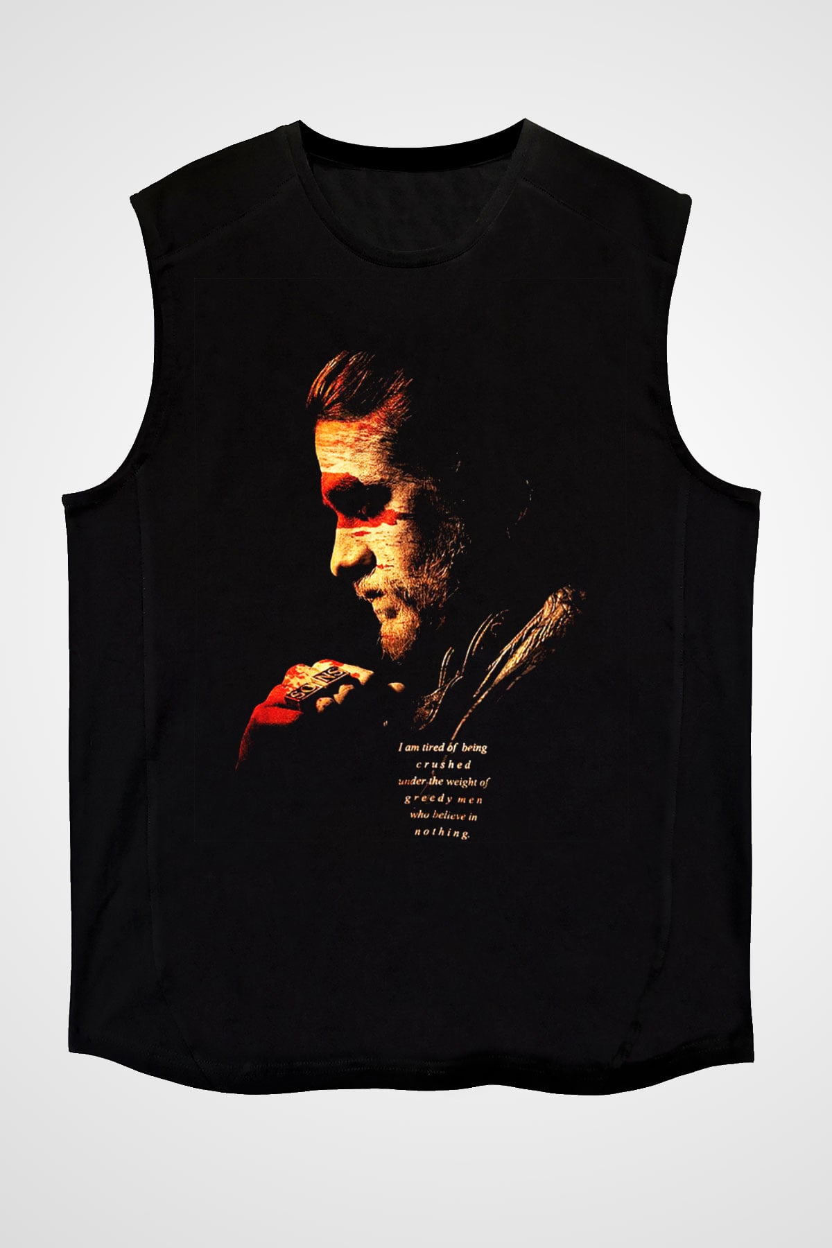 Sons of Anarchy Siyah Unisex Kolsuz Tişört