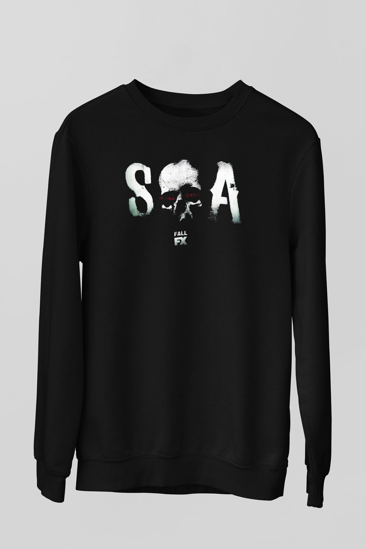 Sons of Anarchy Siyah Unisex Sweatshirt