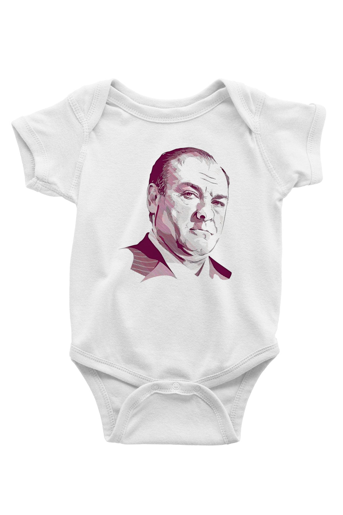 Sopranos Baskılı Beyaz Unisex Bebek Body - Zıbın