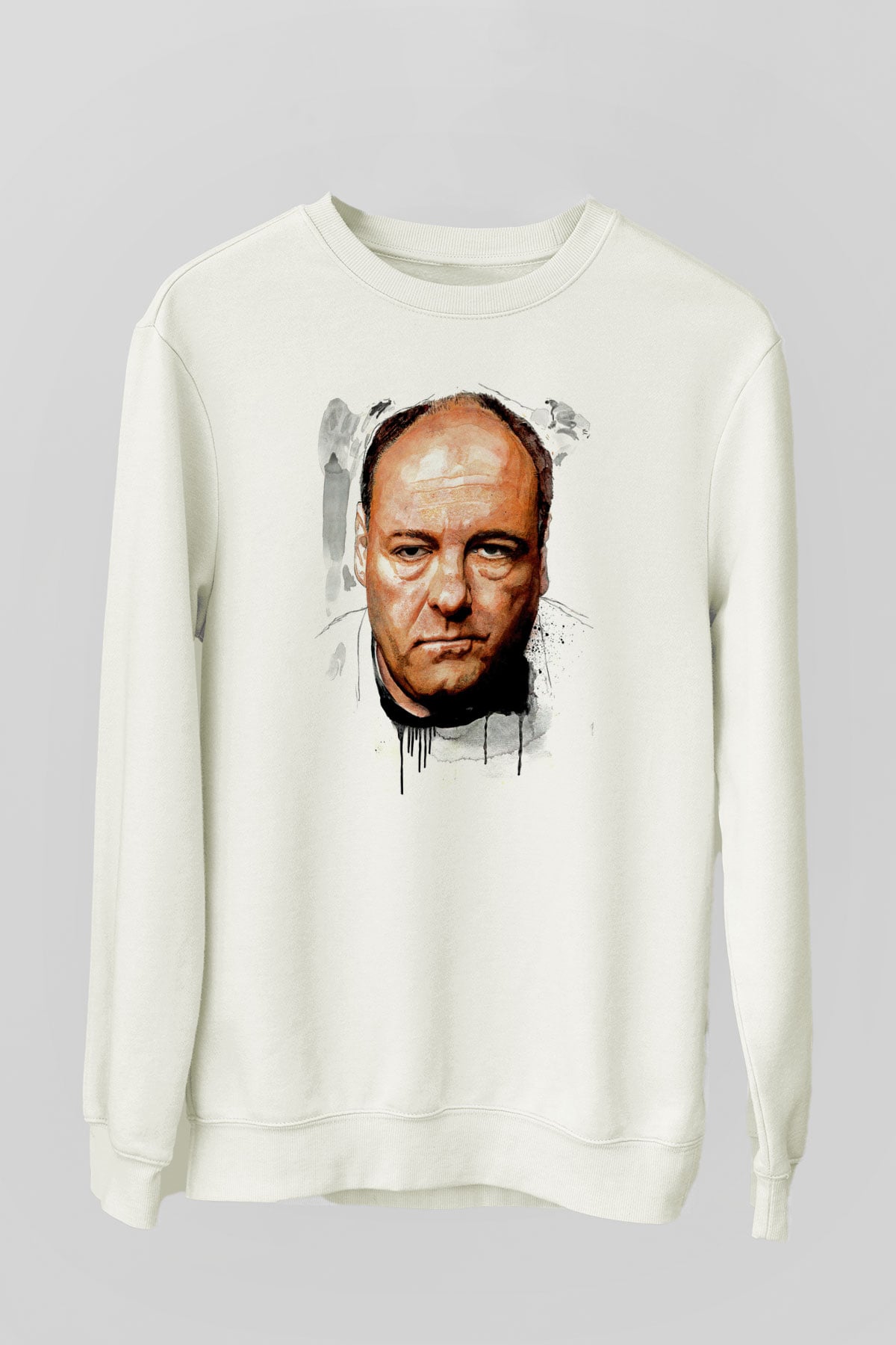 Sopranos Baskılı Beyaz Unisex Sweatshirt