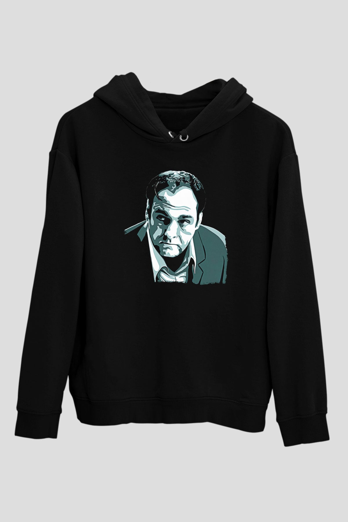 Sopranos Baskılı Unisex Siyah Hoodie