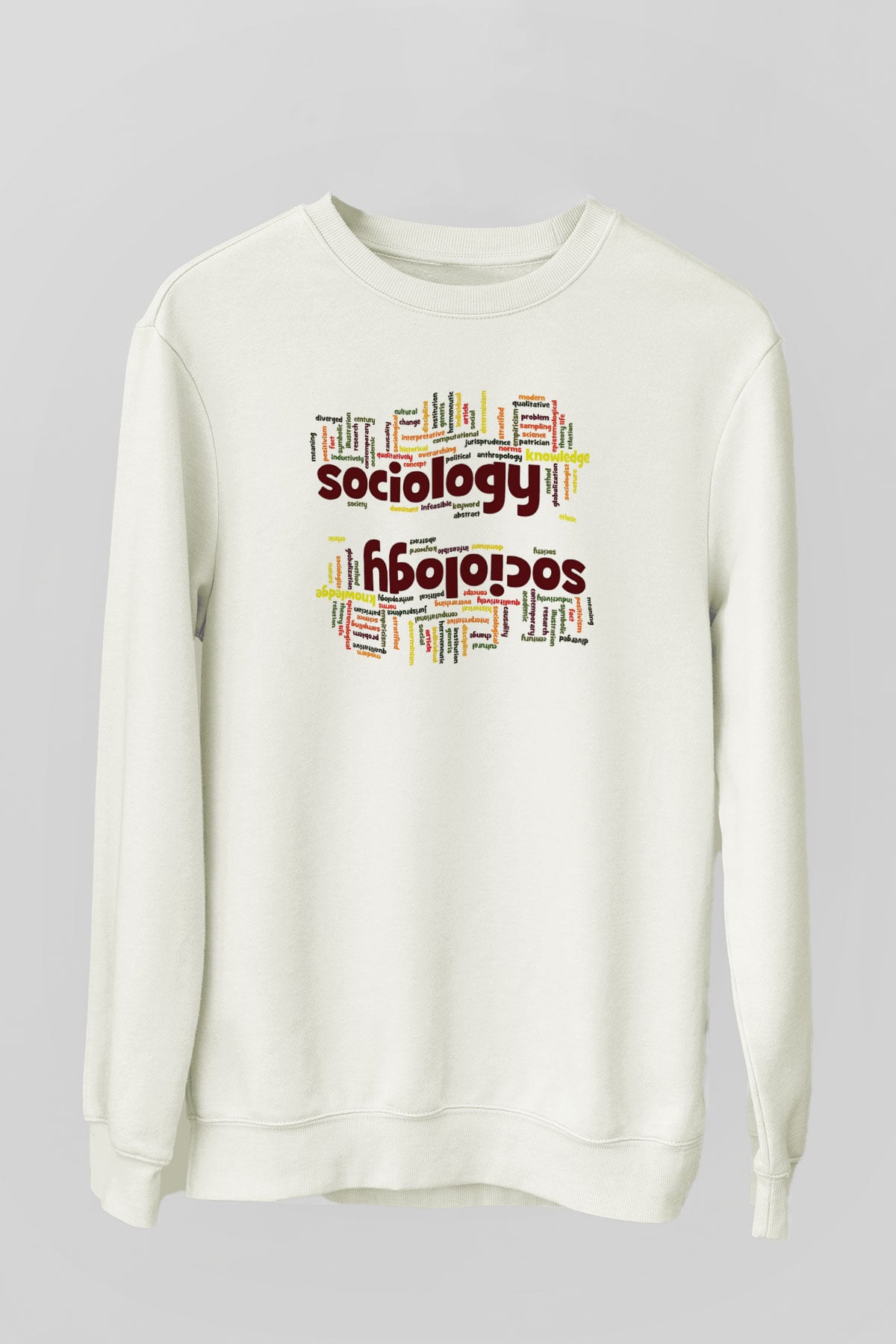 Sosyolog Beyaz Unisex Sweatshirt