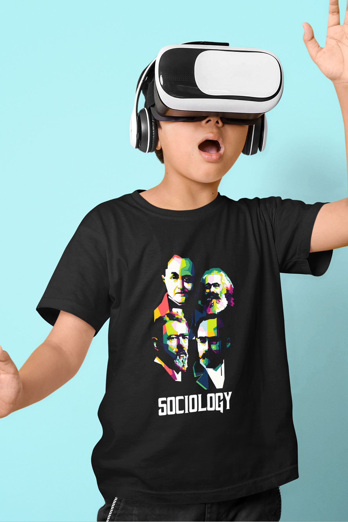 Sosyolog Siyah Unisex Çocuk Tişört