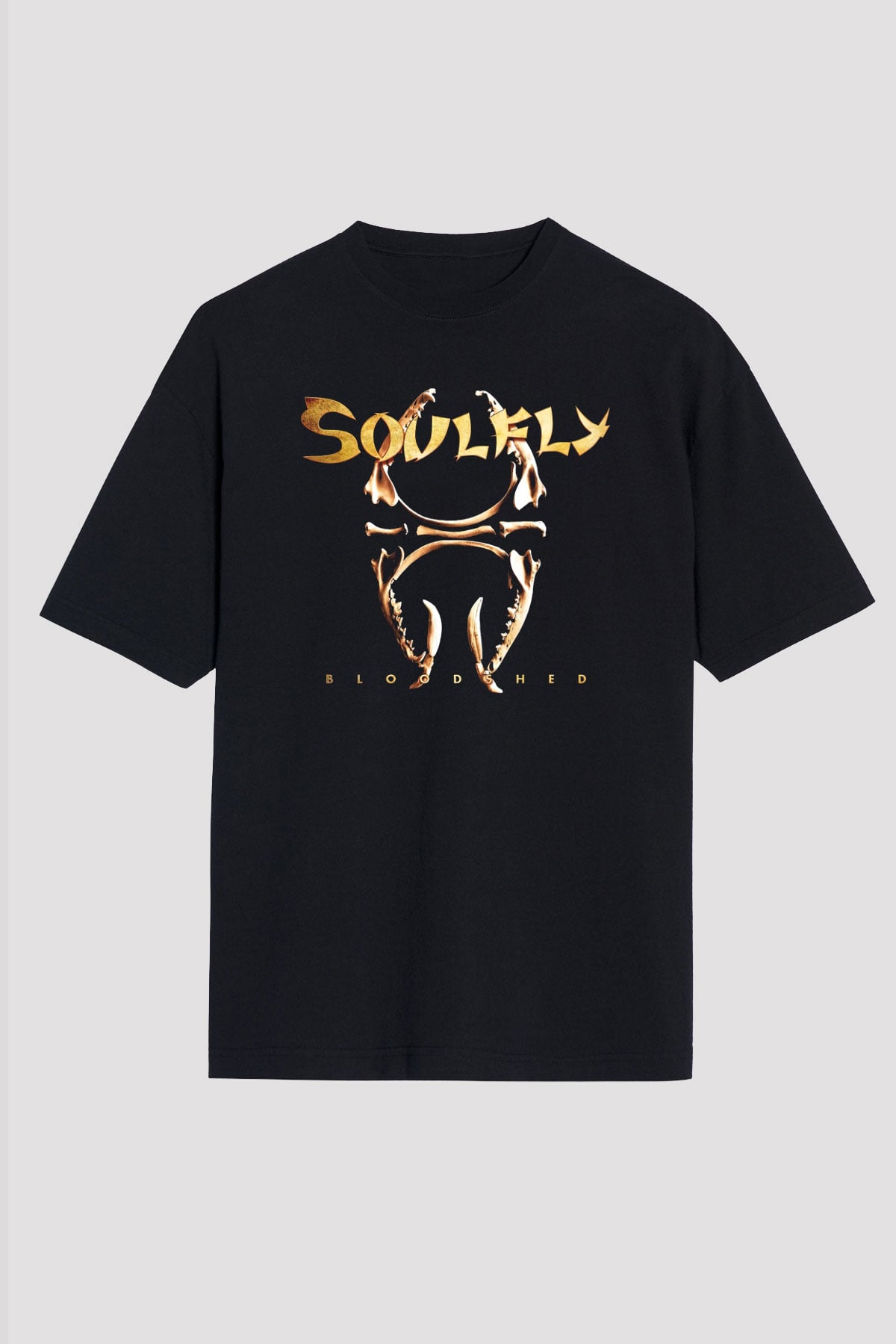 Soulfly Siyah Unisex Oversize Tişört T-Shirt