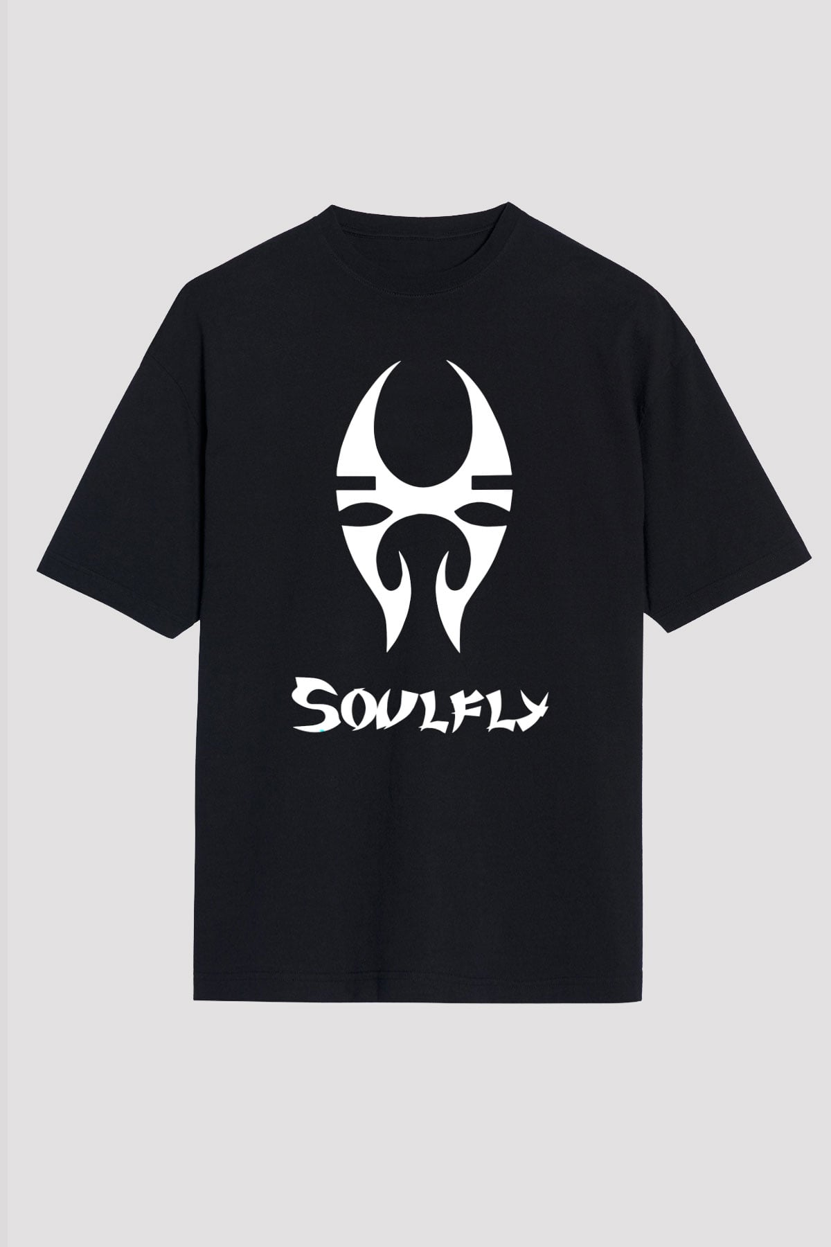 Soulfly Siyah Unisex Oversize Tişört T-Shirt