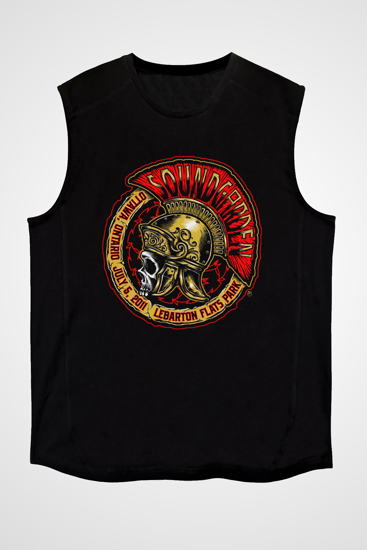 Soundgarden Siyah Unisex Kolsuz Tişört