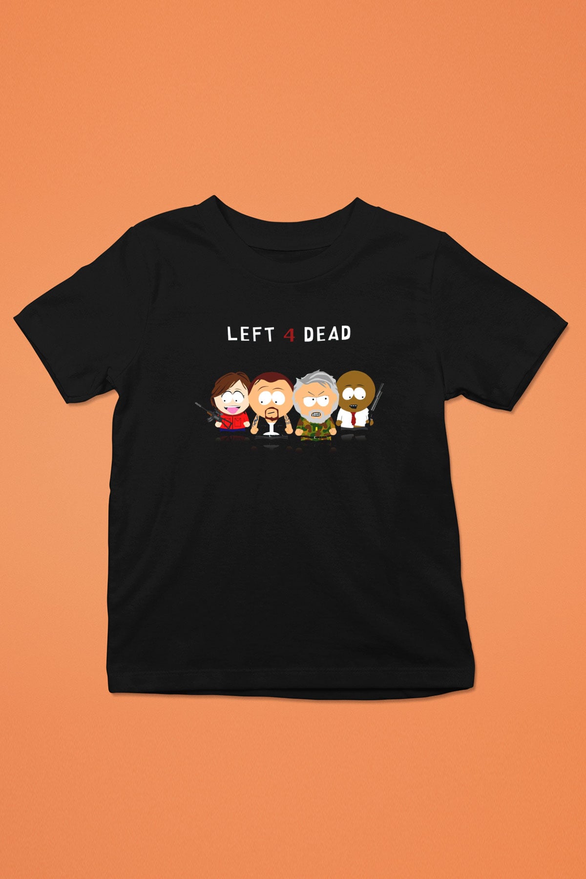 South Park Baskılı Siyah Unisex Çocuk Tişört