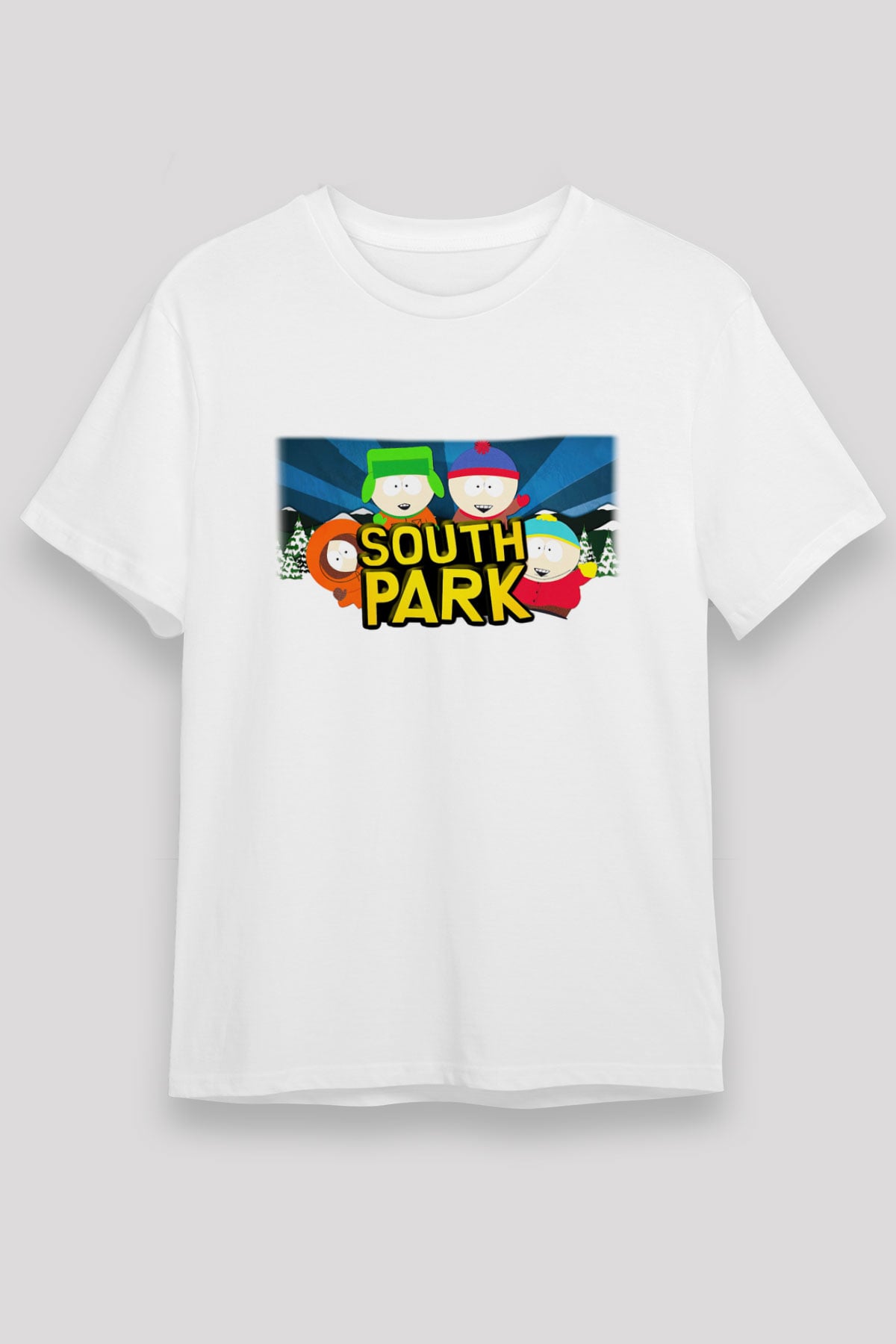South Park Beyaz Unisex Tişört T-Shirt