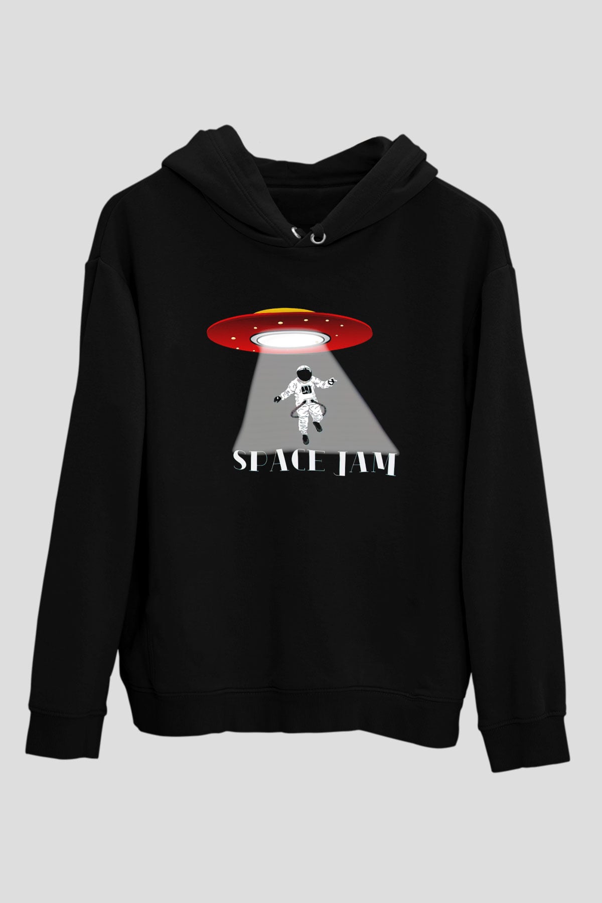 Space Jam Siyah Unisex Hoodie