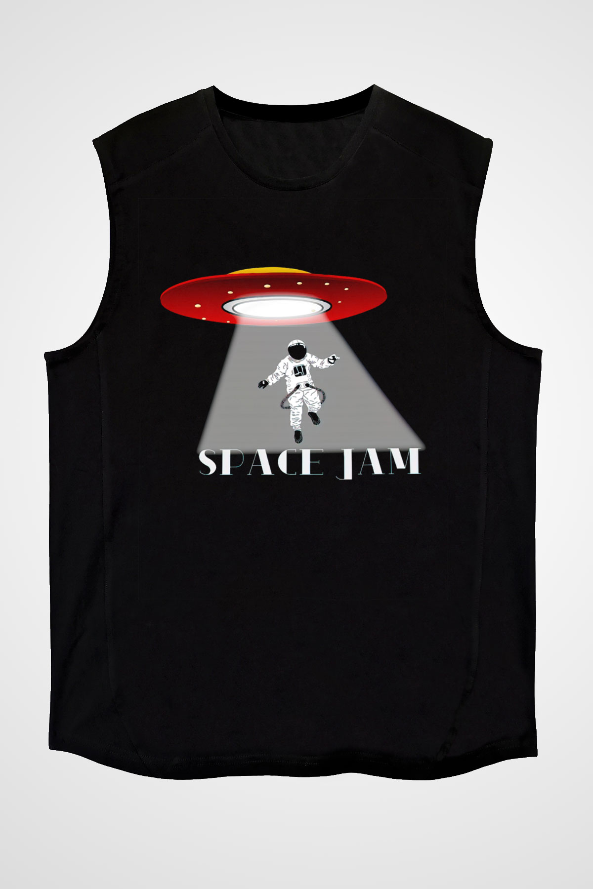 Space Jam Siyah Unisex  Kolsuz Tişört