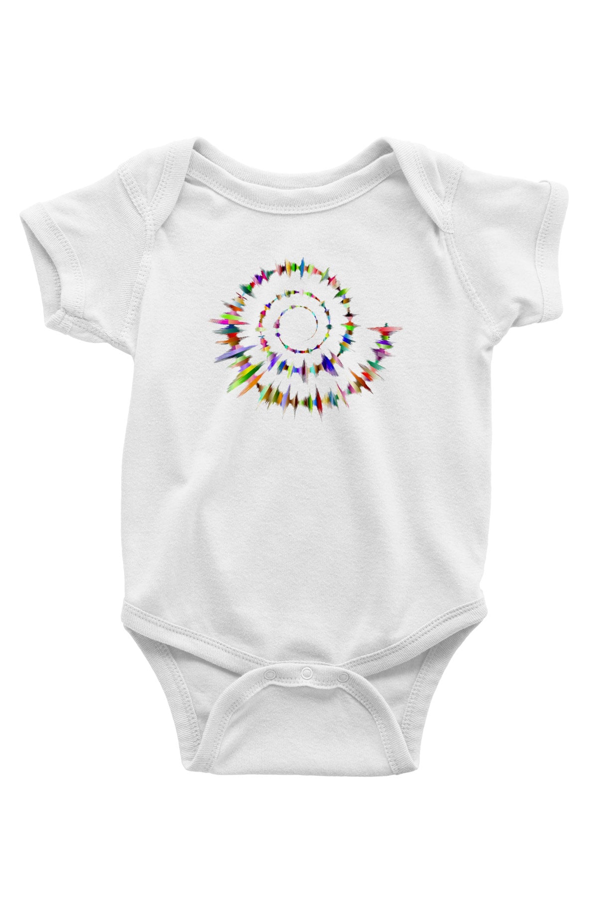 Spiral Beyaz Bebek Body - Zıbın