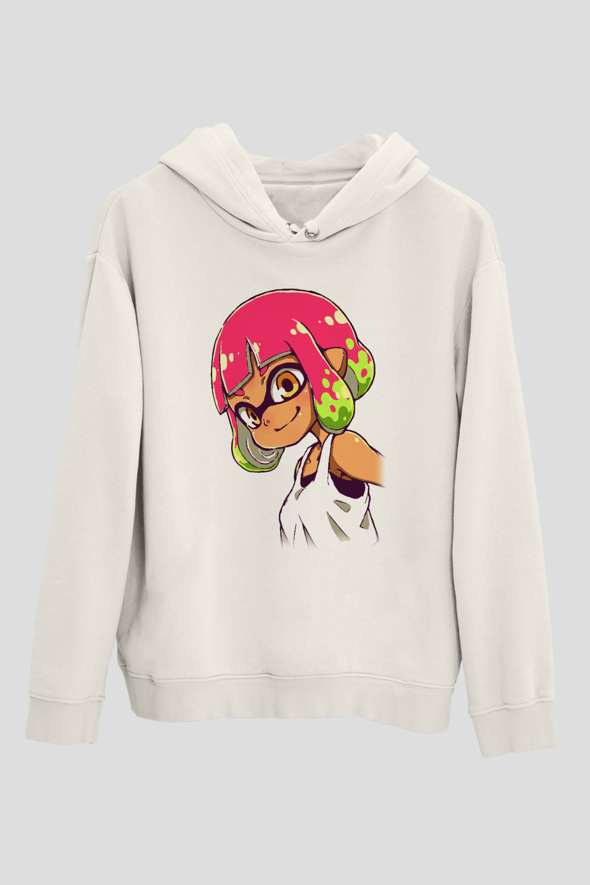 Splatoon Beyaz Unisex Hoodie