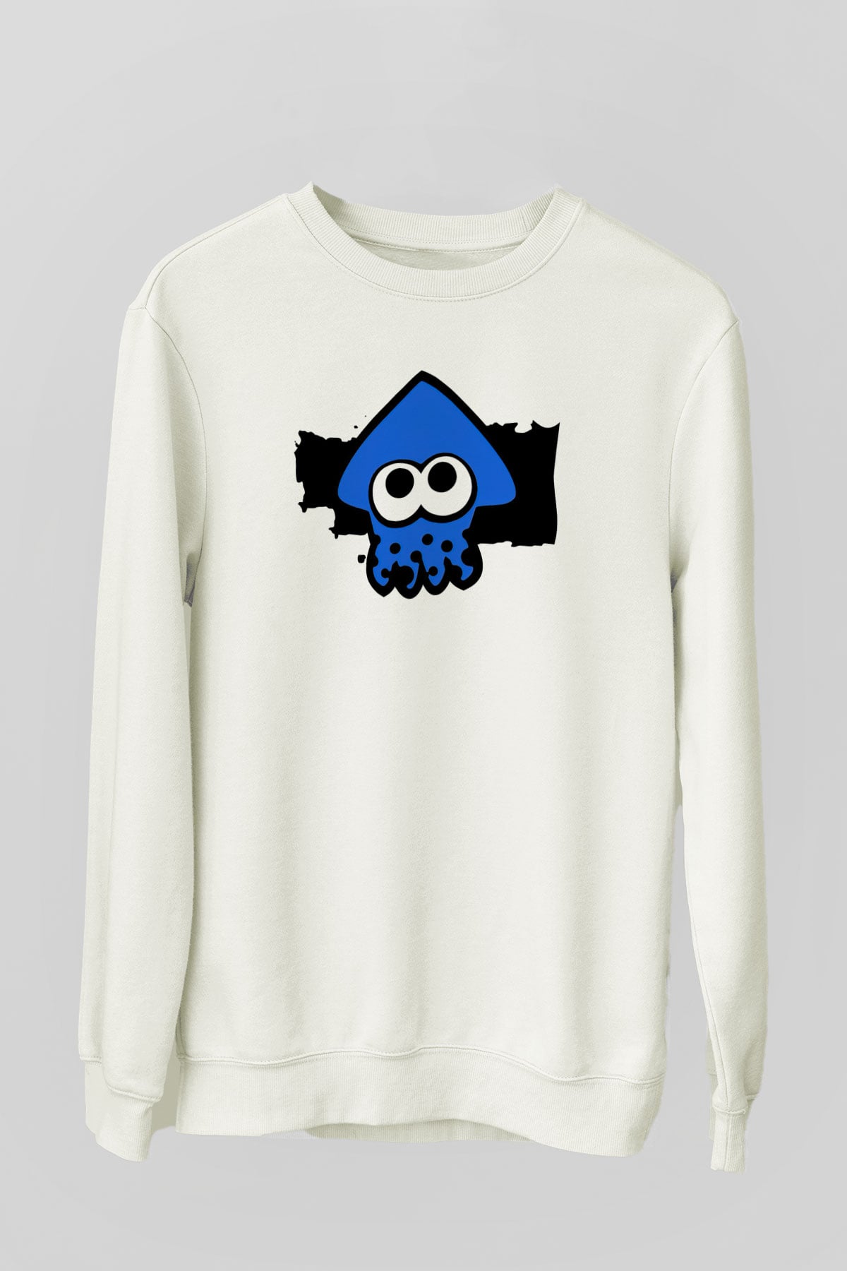 Splatoon Beyaz Unisex Sweatshirt