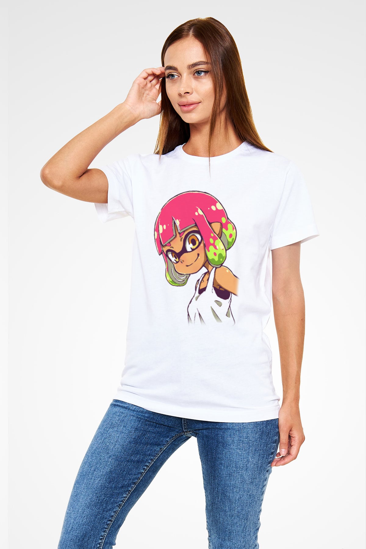 Splatoon Beyaz Unisex Tişört T-Shirt