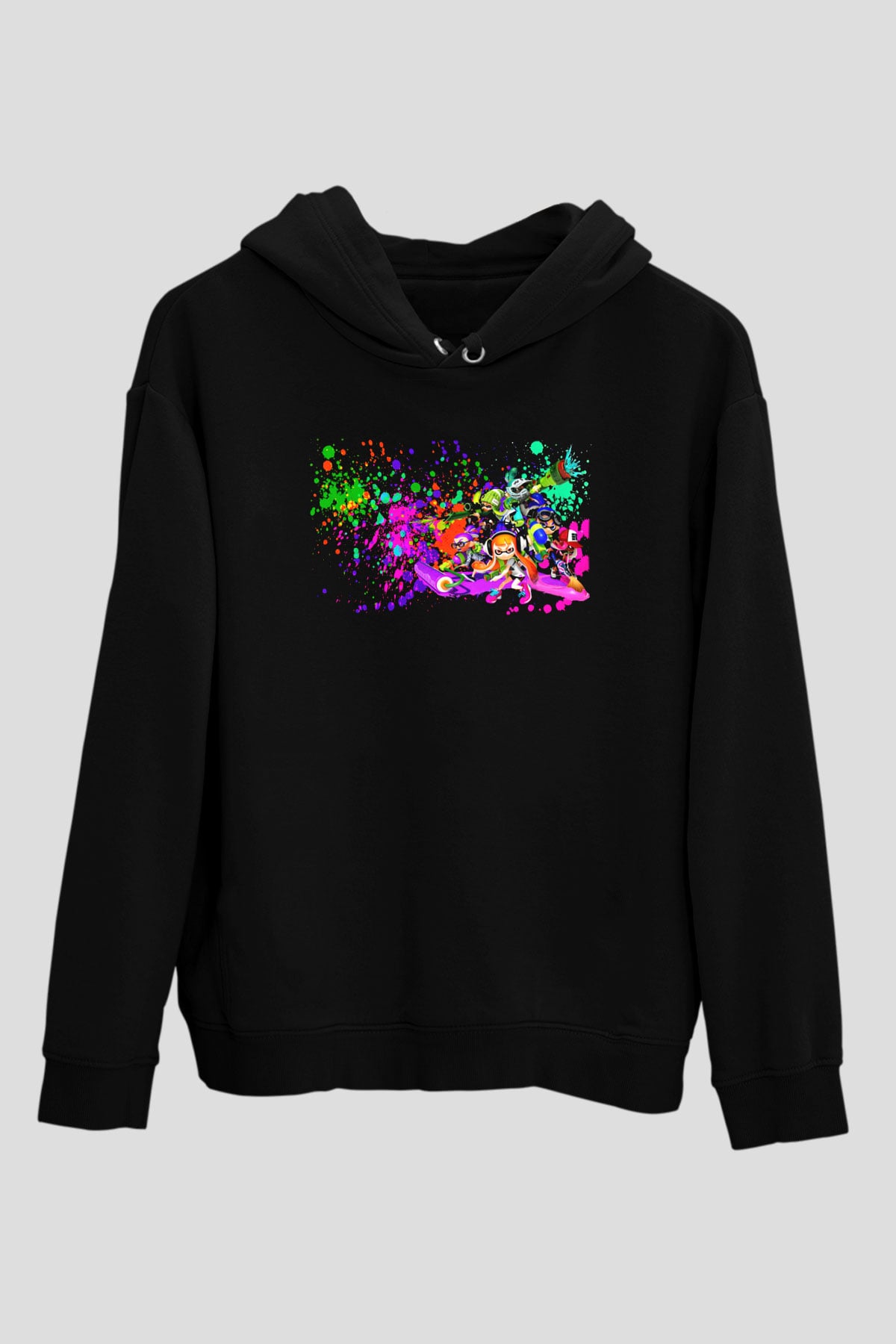 Splatoon Siyah Unisex Hoodie