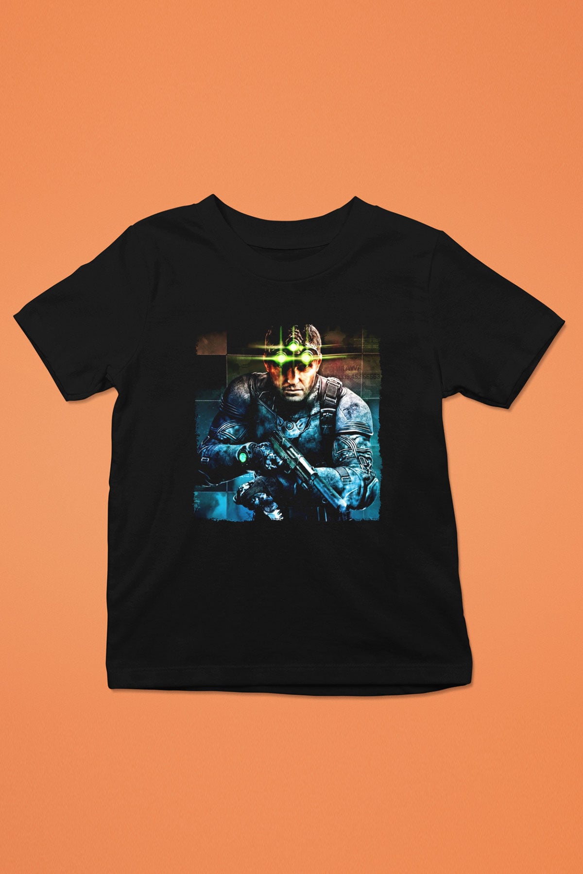 Splinter Cell Siyah Unisex Çocuk Tişört