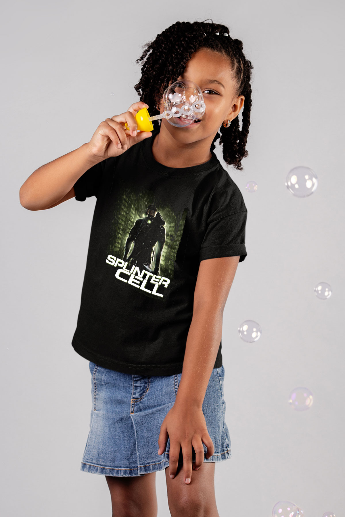 Splinter Cell Siyah Unisex Çocuk Tişört