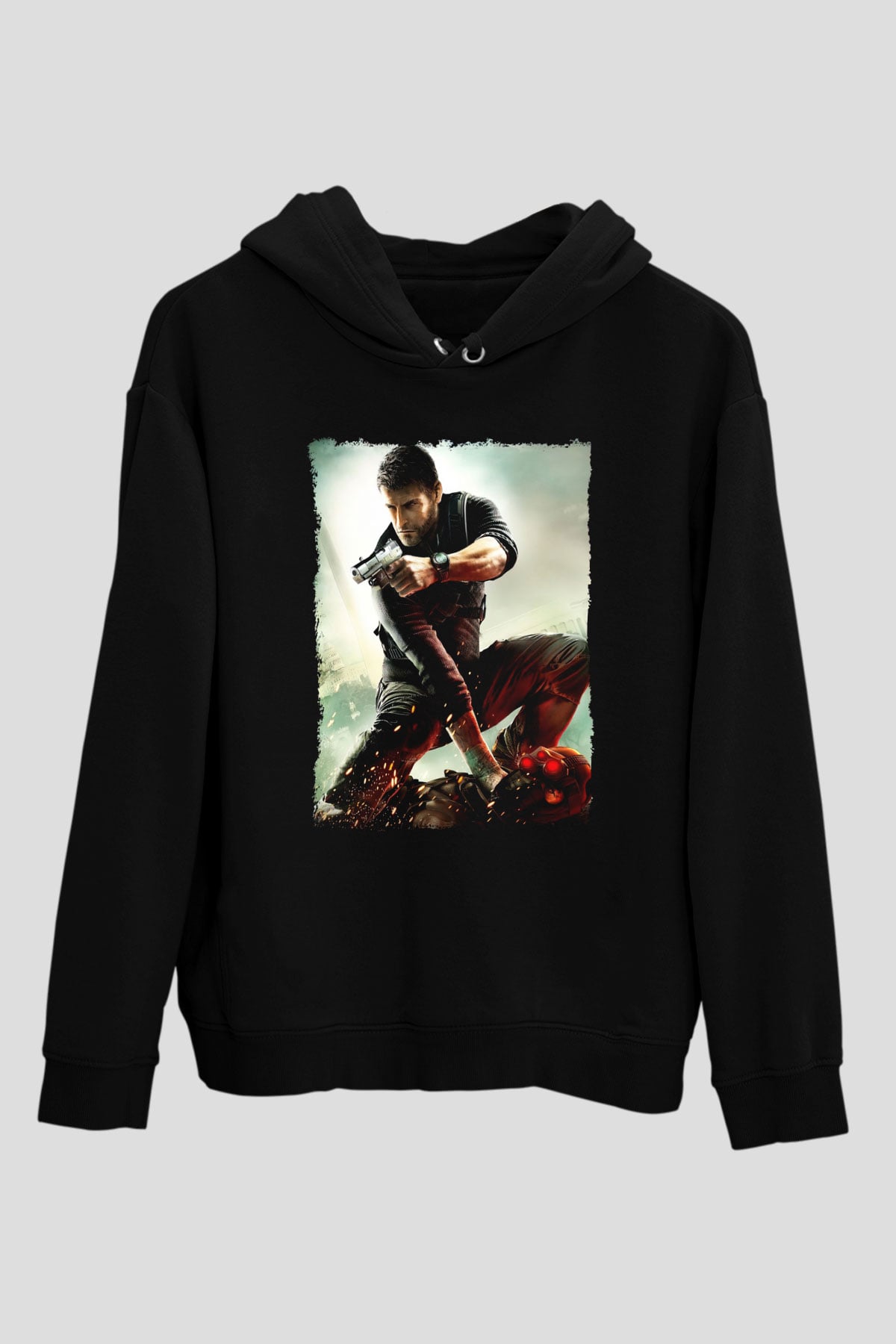 Splinter Cell Siyah Unisex Hoodie