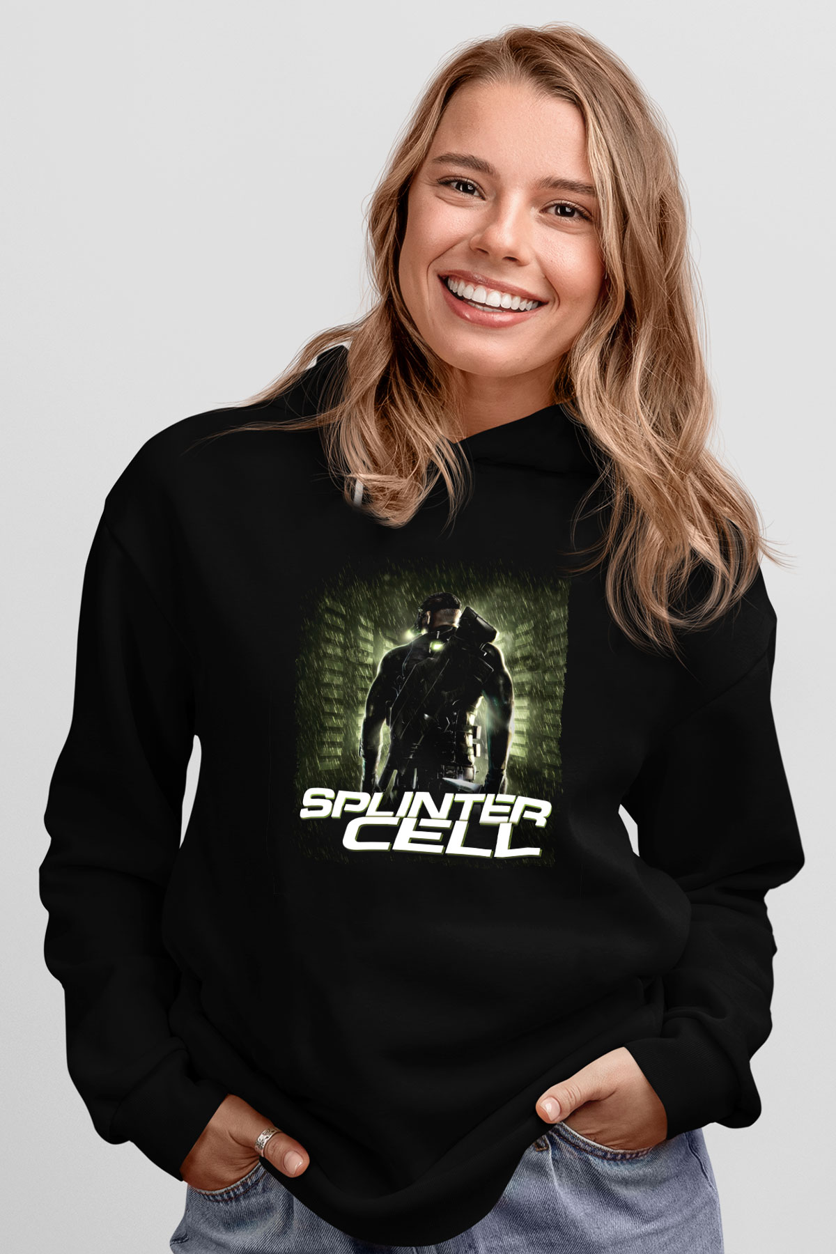 Splinter Cell Siyah Unisex Hoodie