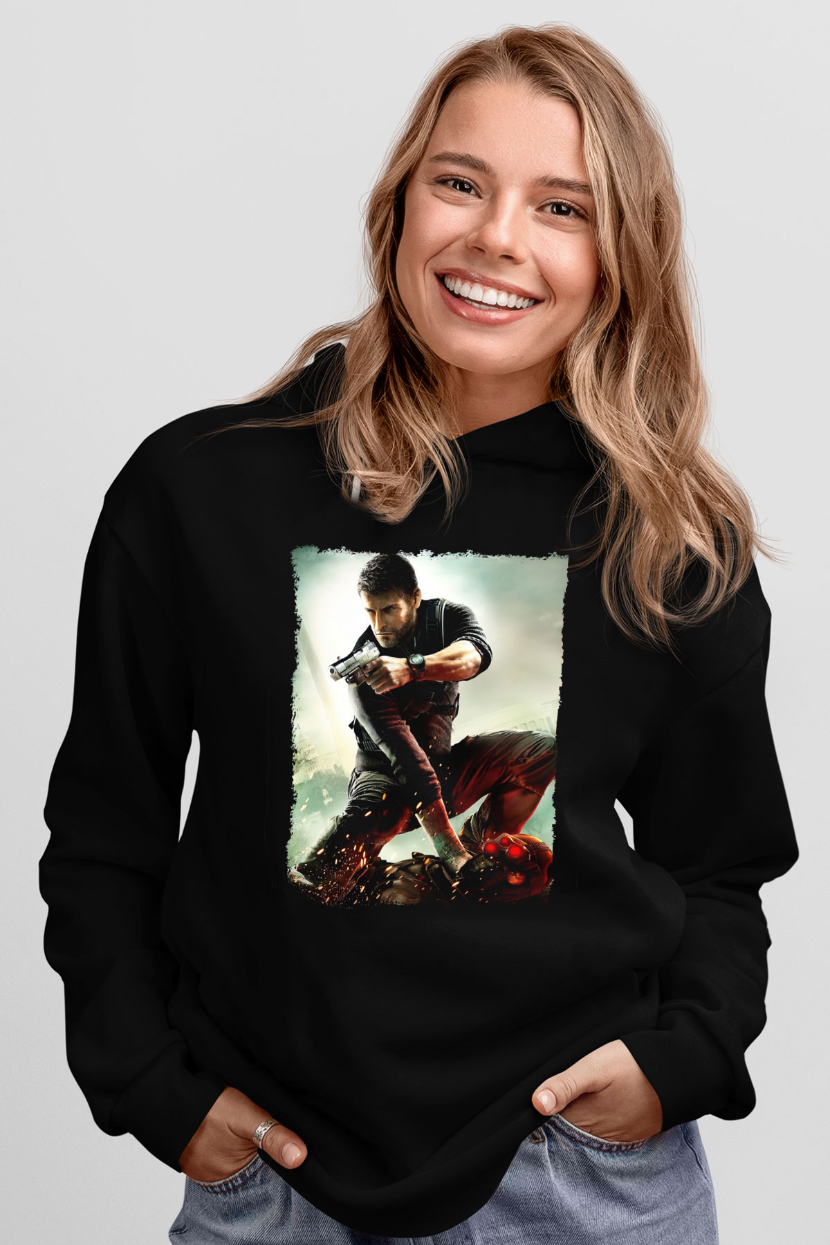 Splinter Cell Siyah Unisex Hoodie