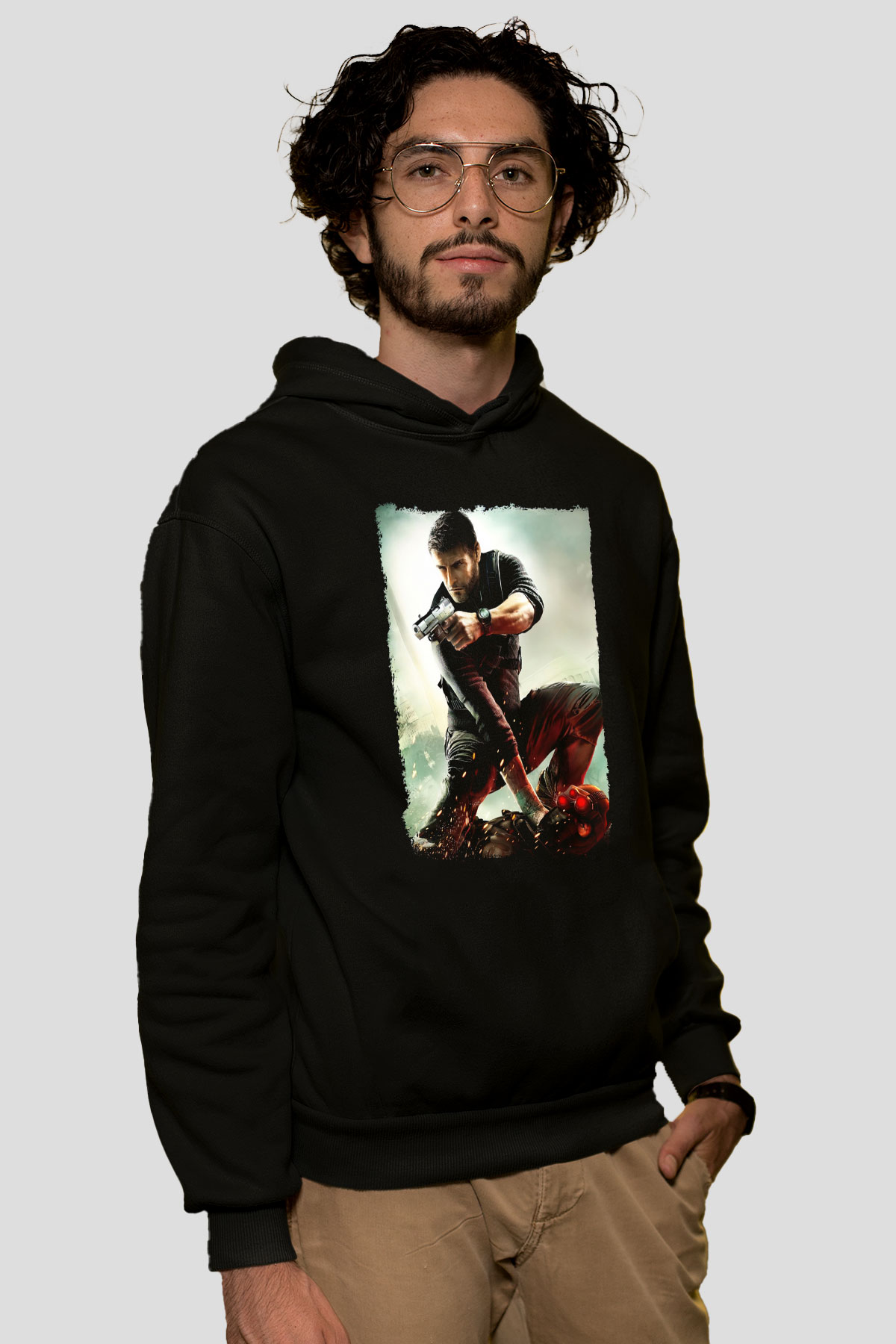 Splinter Cell Siyah Unisex Hoodie