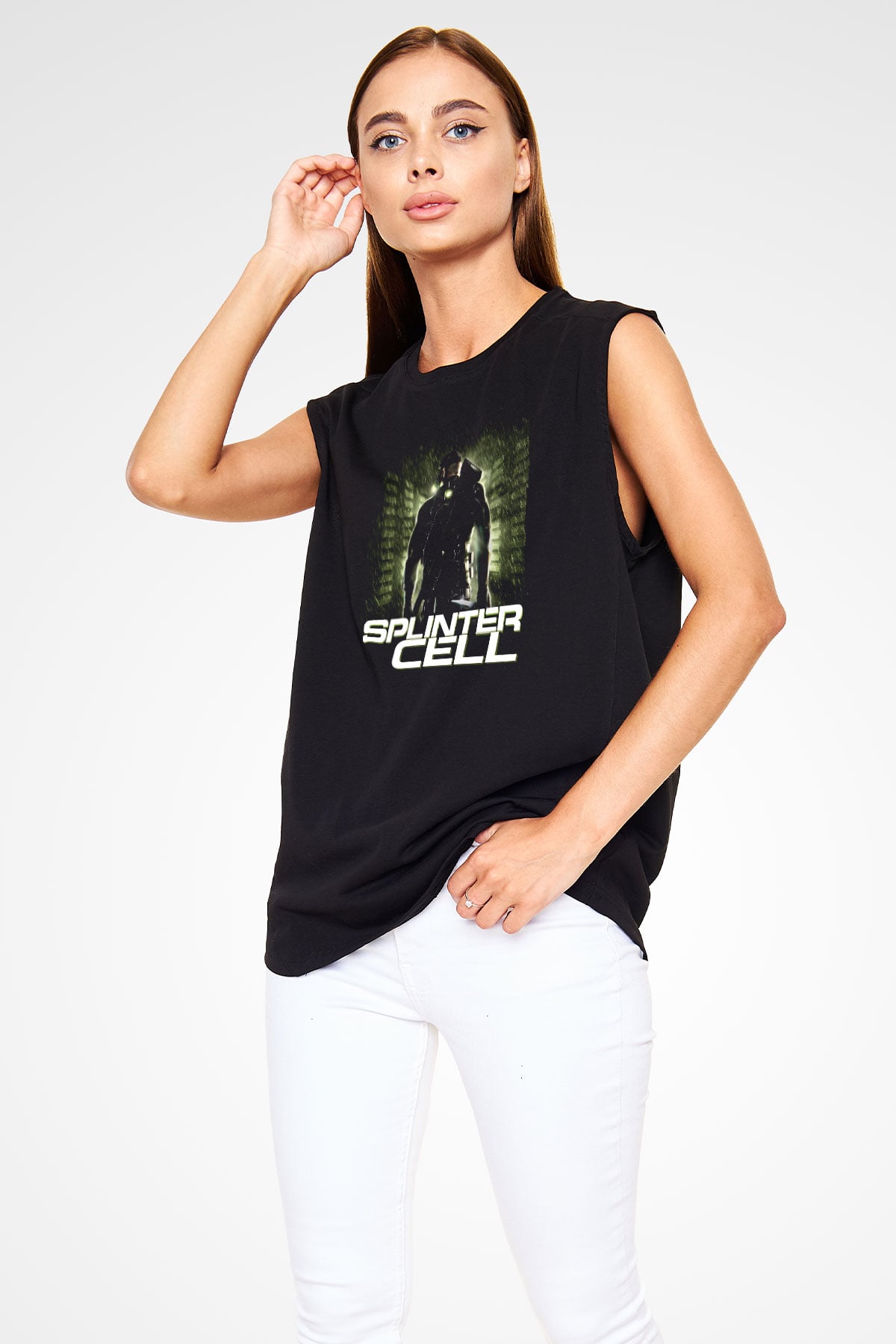 Splinter Cell Siyah Unisex Kolsuz Tişört