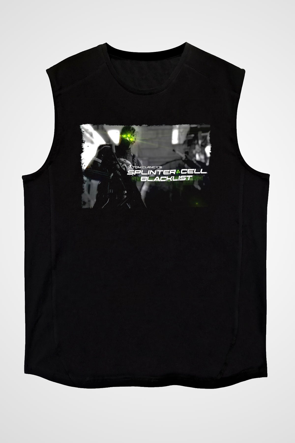 Splinter Cell Siyah Unisex Kolsuz Tişört
