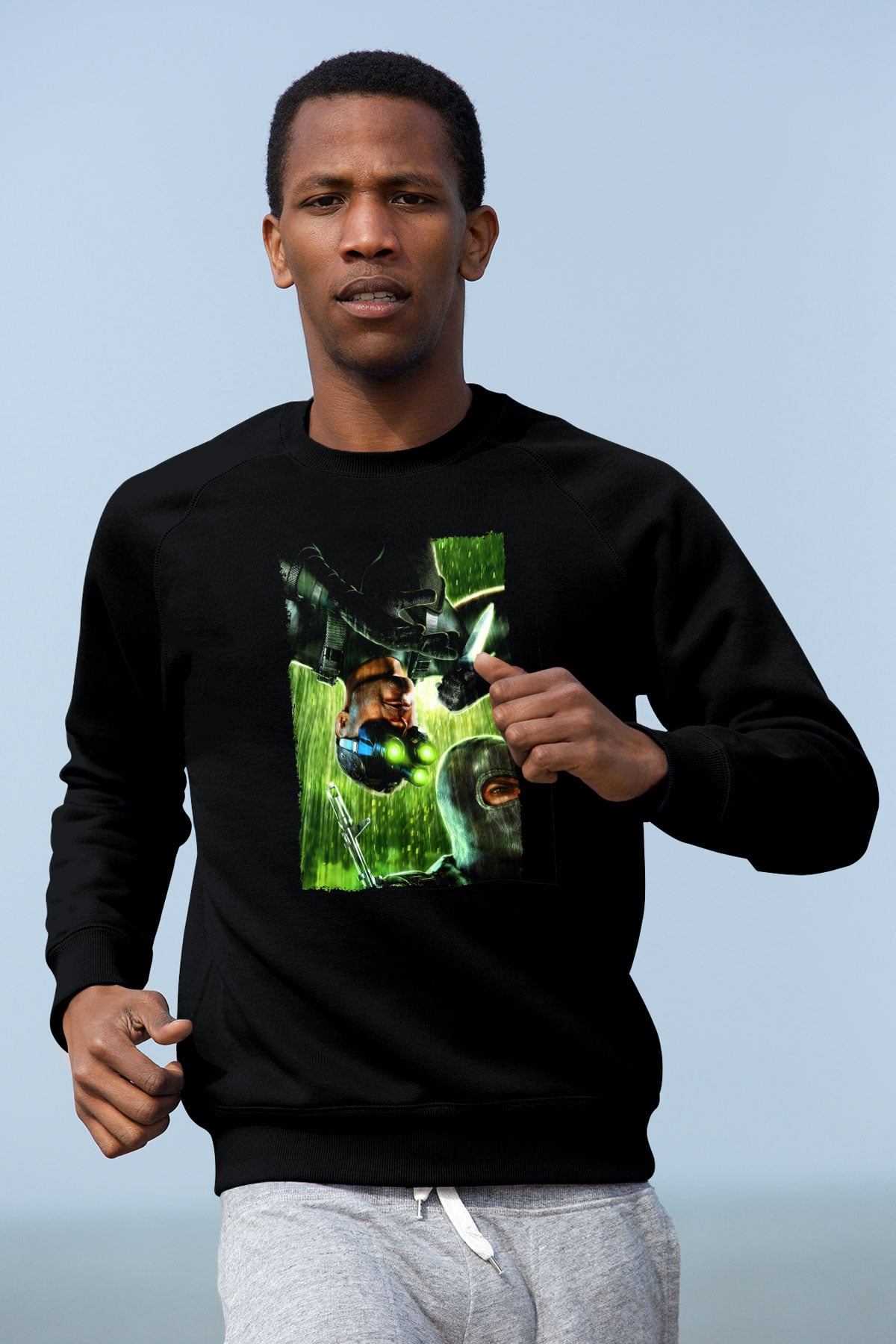 Splinter Cell Siyah Unisex Sweatshirt