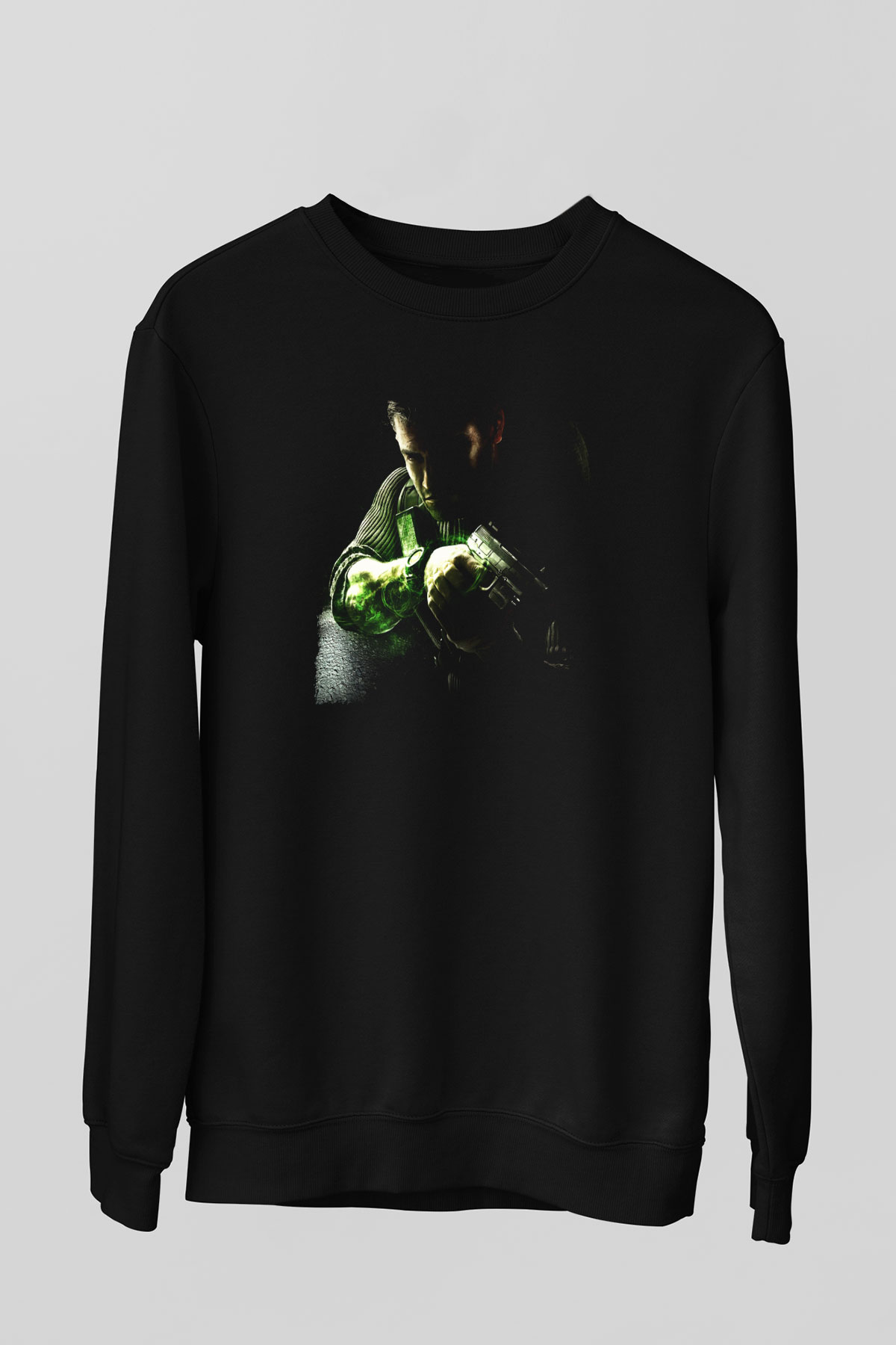 Splinter Cell Siyah Unisex Sweatshirt