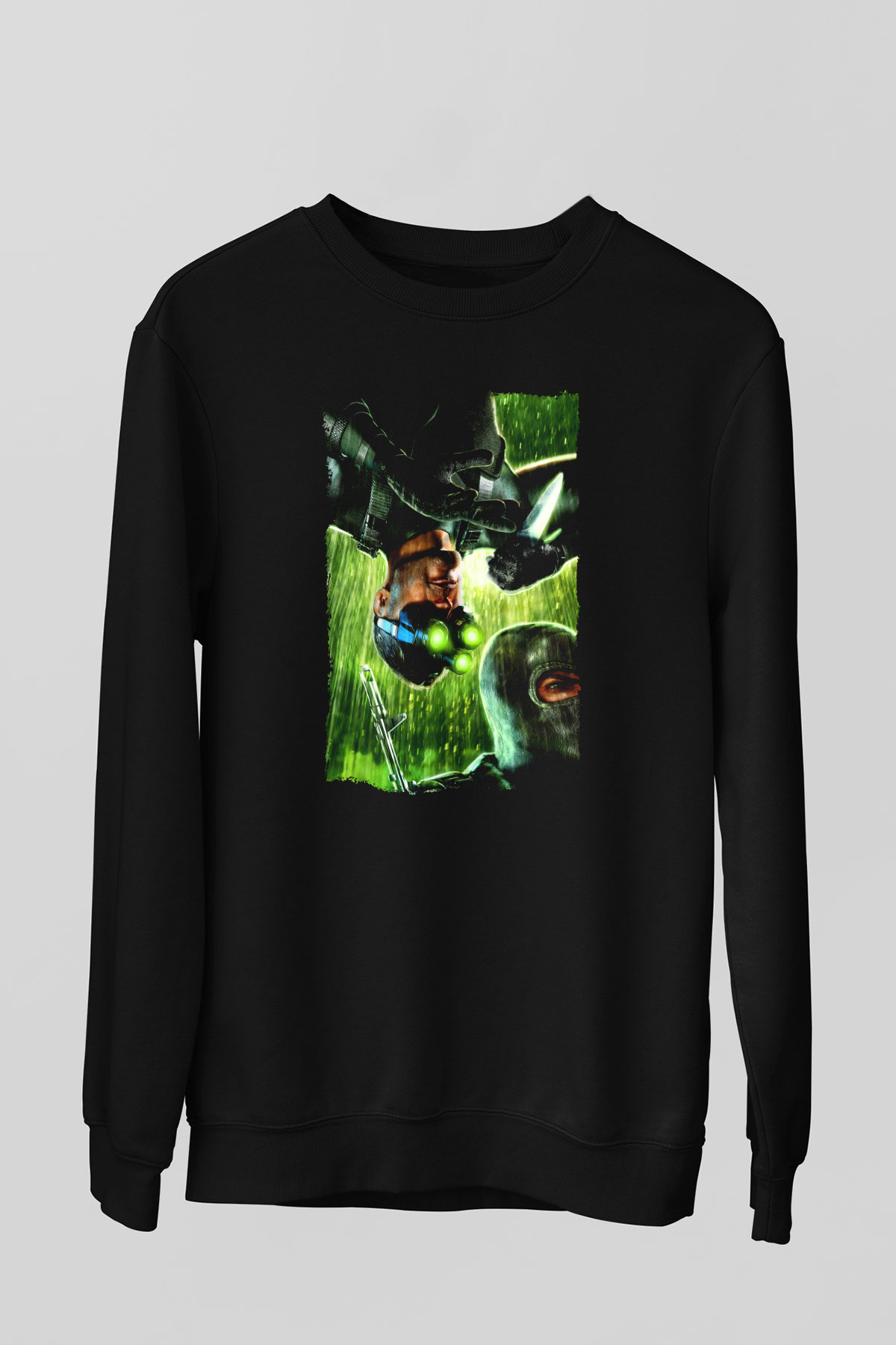 Splinter Cell Siyah Unisex Sweatshirt