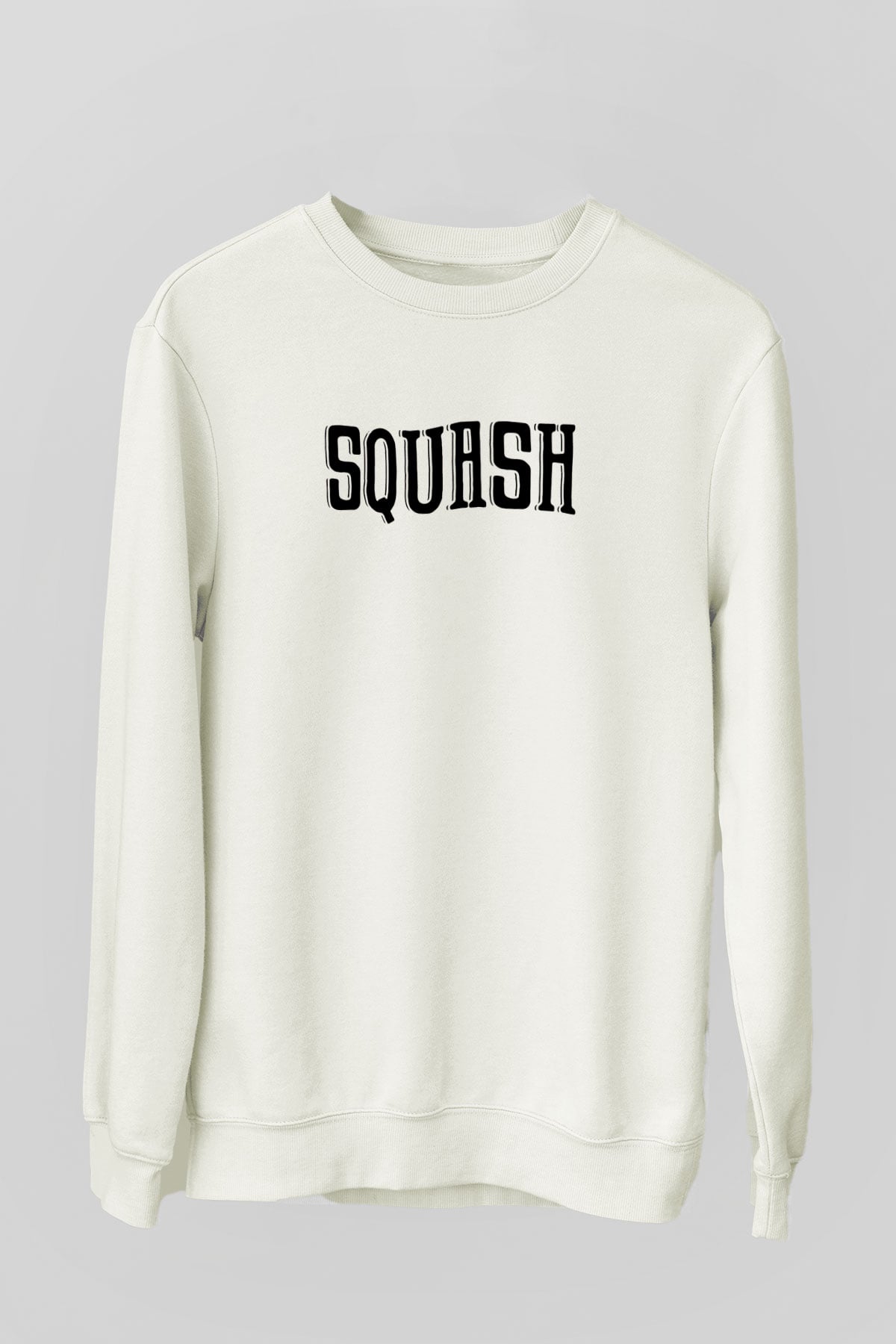 Squash Baskılı Unisex Ekru Sweatshirt