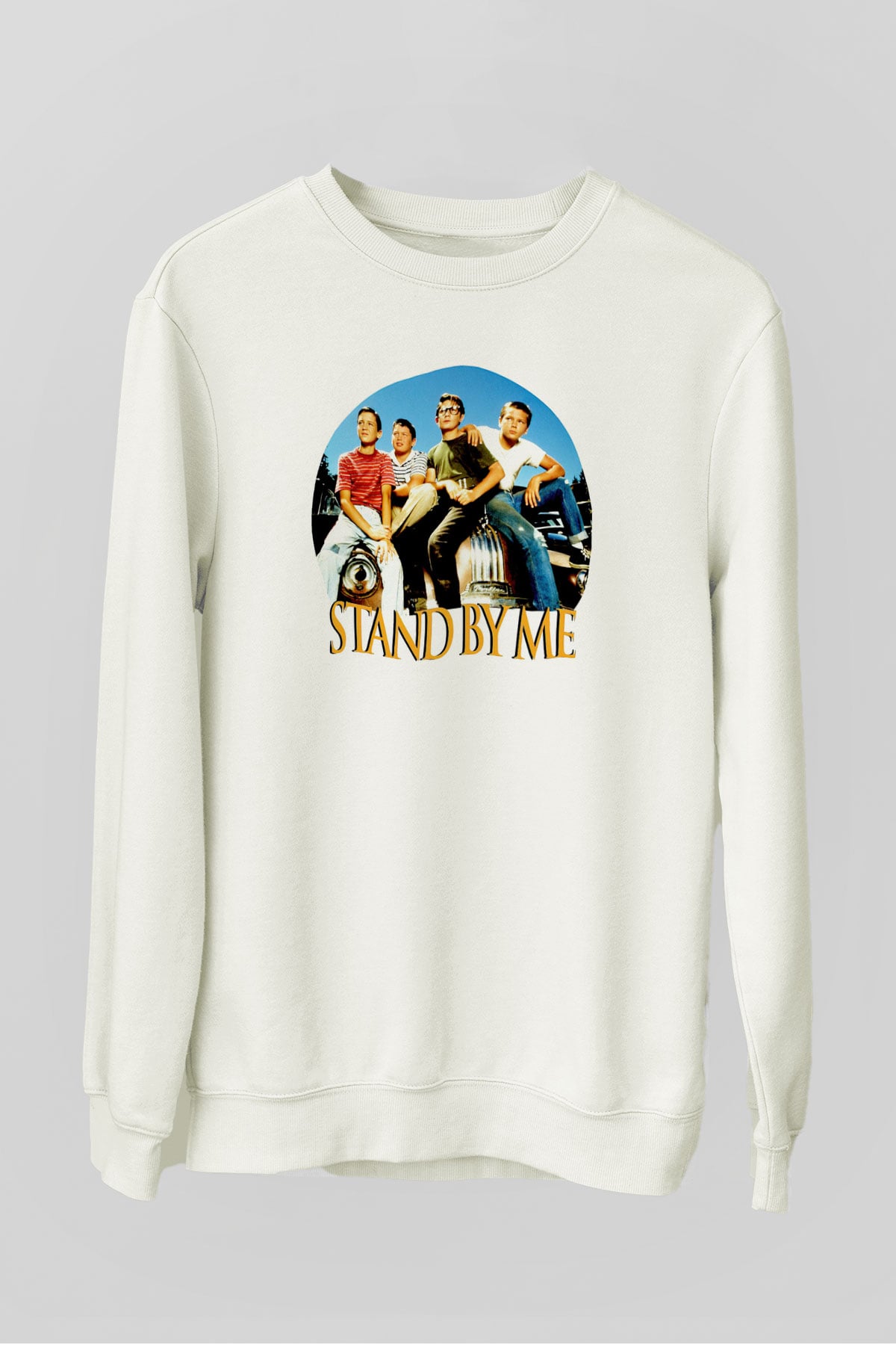 Stand by Me Beyaz Unisex  Sweatshirt