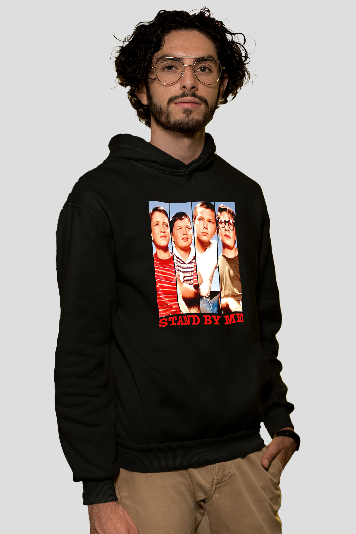 Stand by Me Siyah Unisex Hoodie