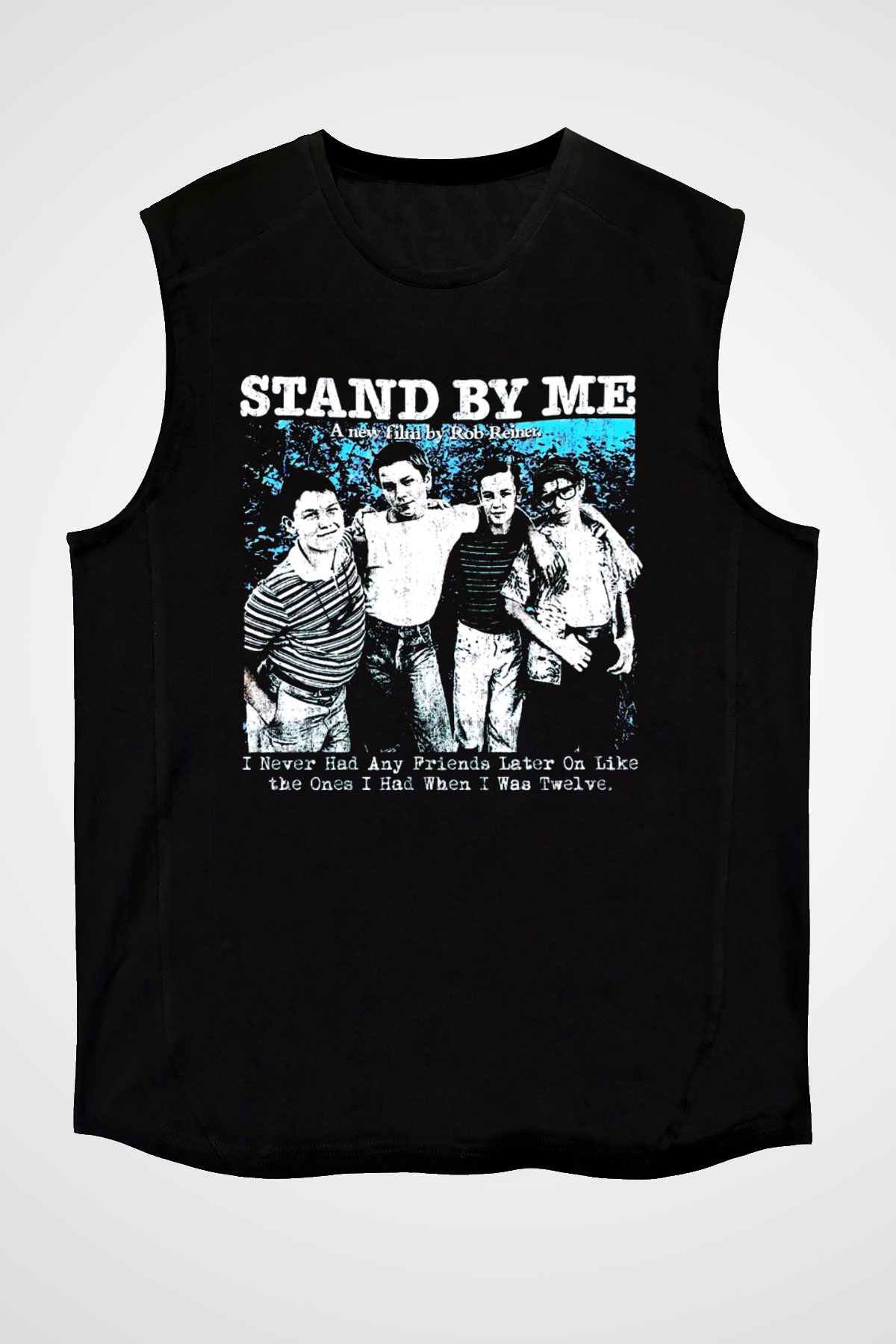Stand by Me Siyah Unisex  Kolsuz Tişört