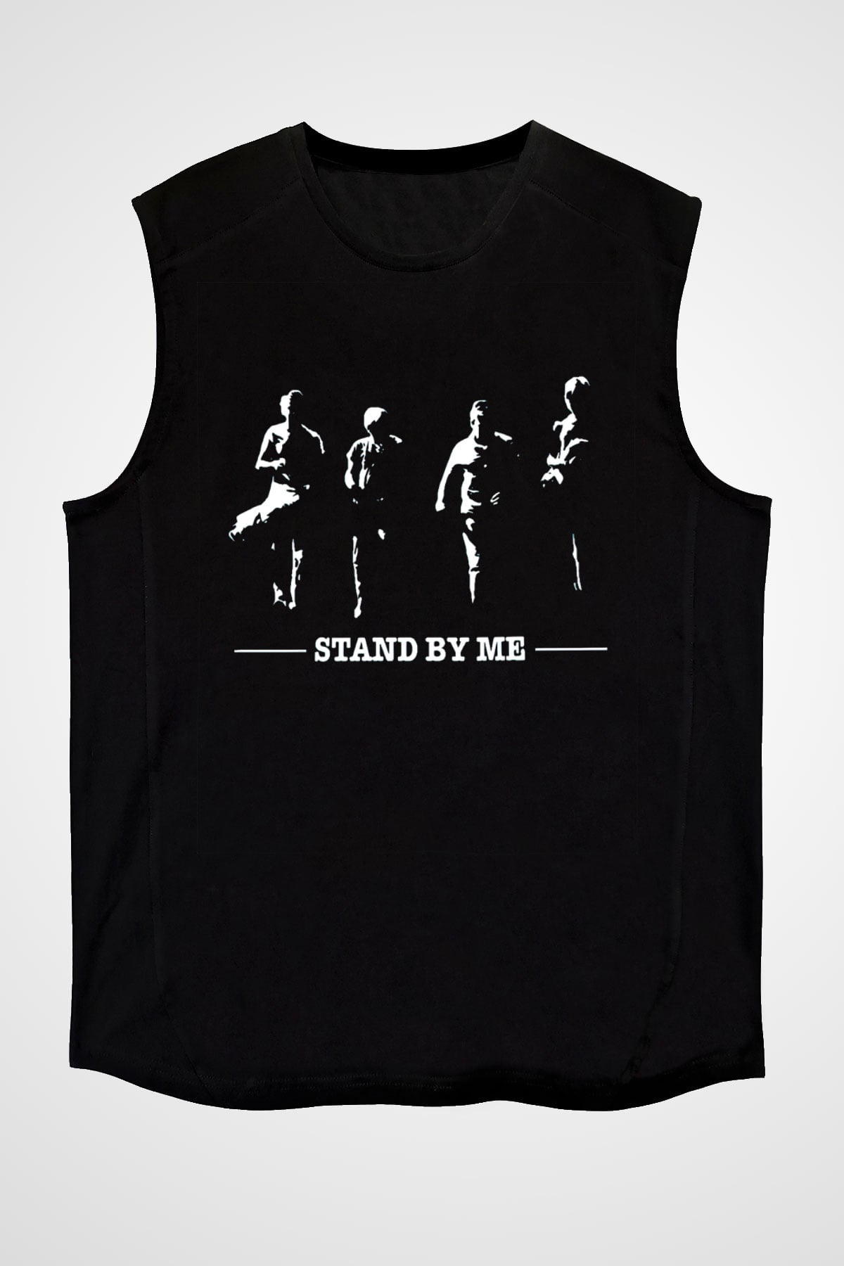 Stand by Me Siyah Unisex  Kolsuz Tişört