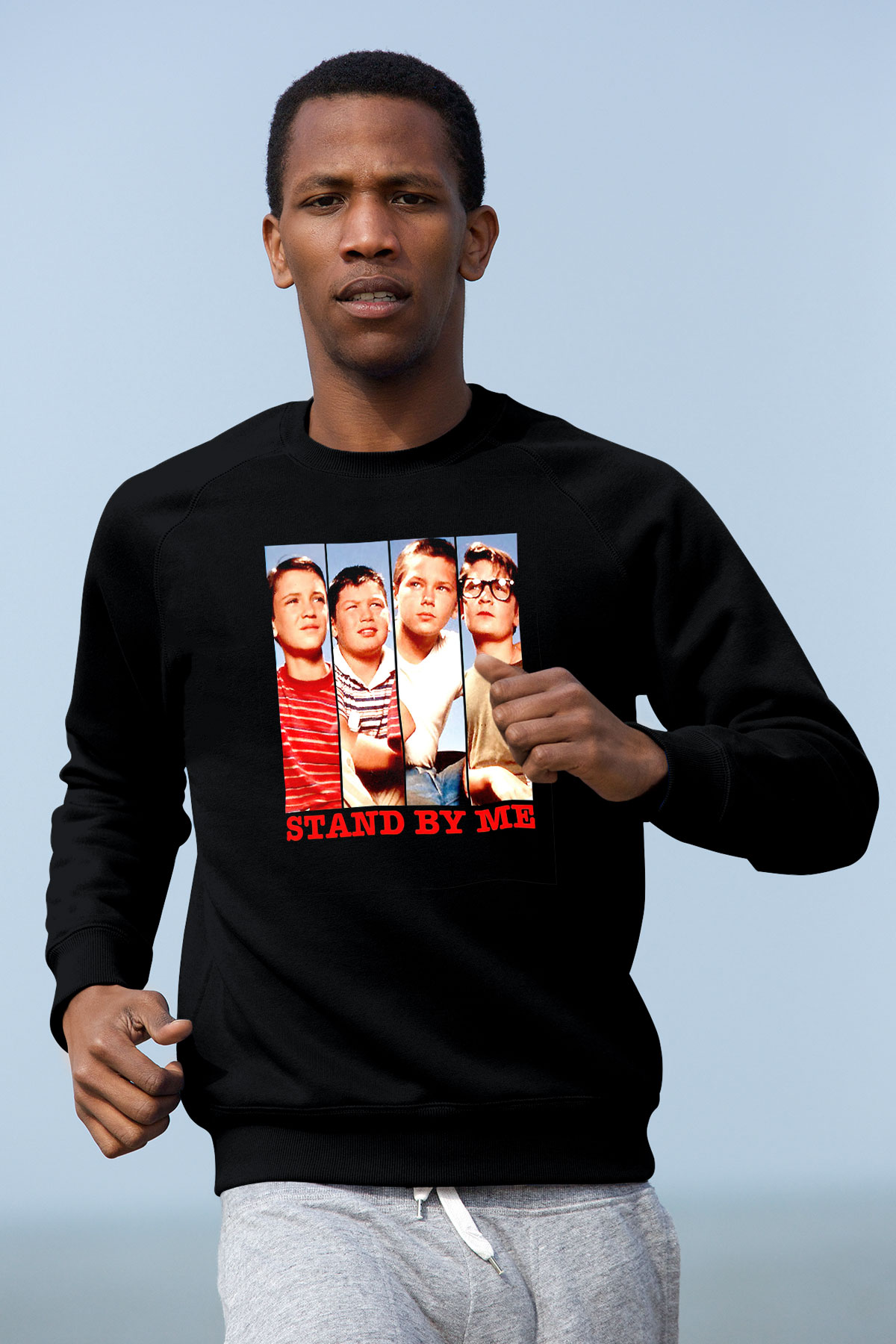 Stand by Me Siyah Unisex  Sweatshirt