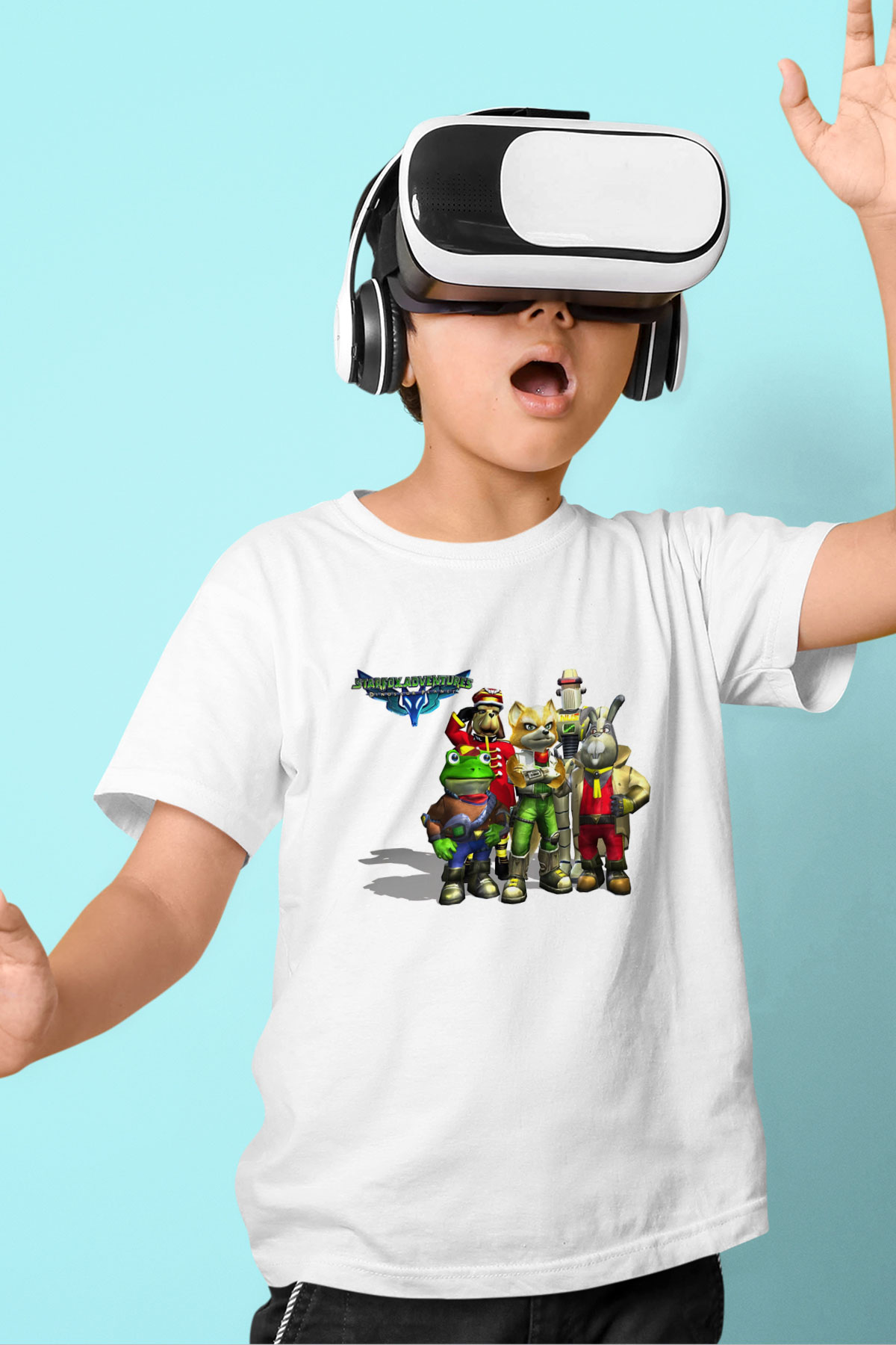 Star Fox Beyaz Unisex Çocuk Tişört