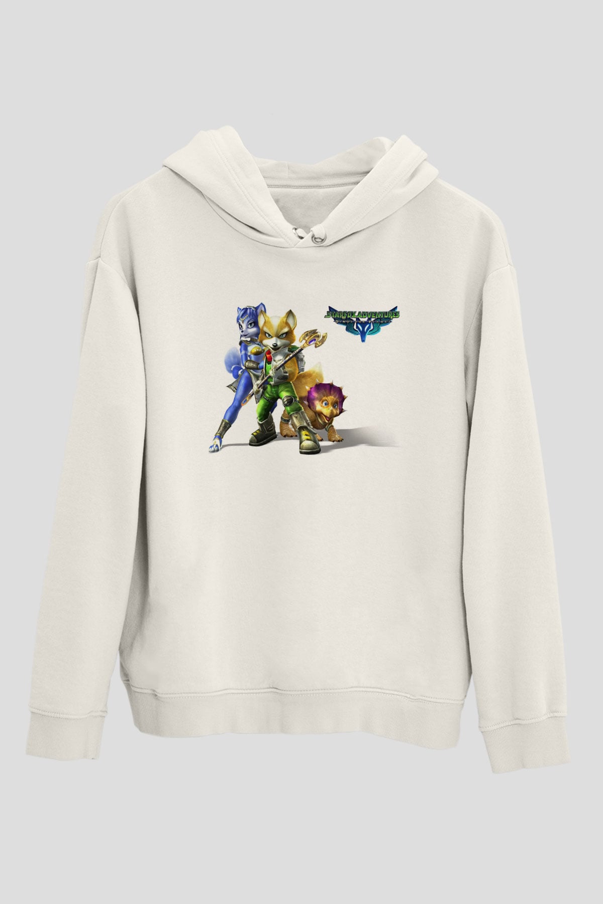 Star Fox Beyaz Unisex Hoodie