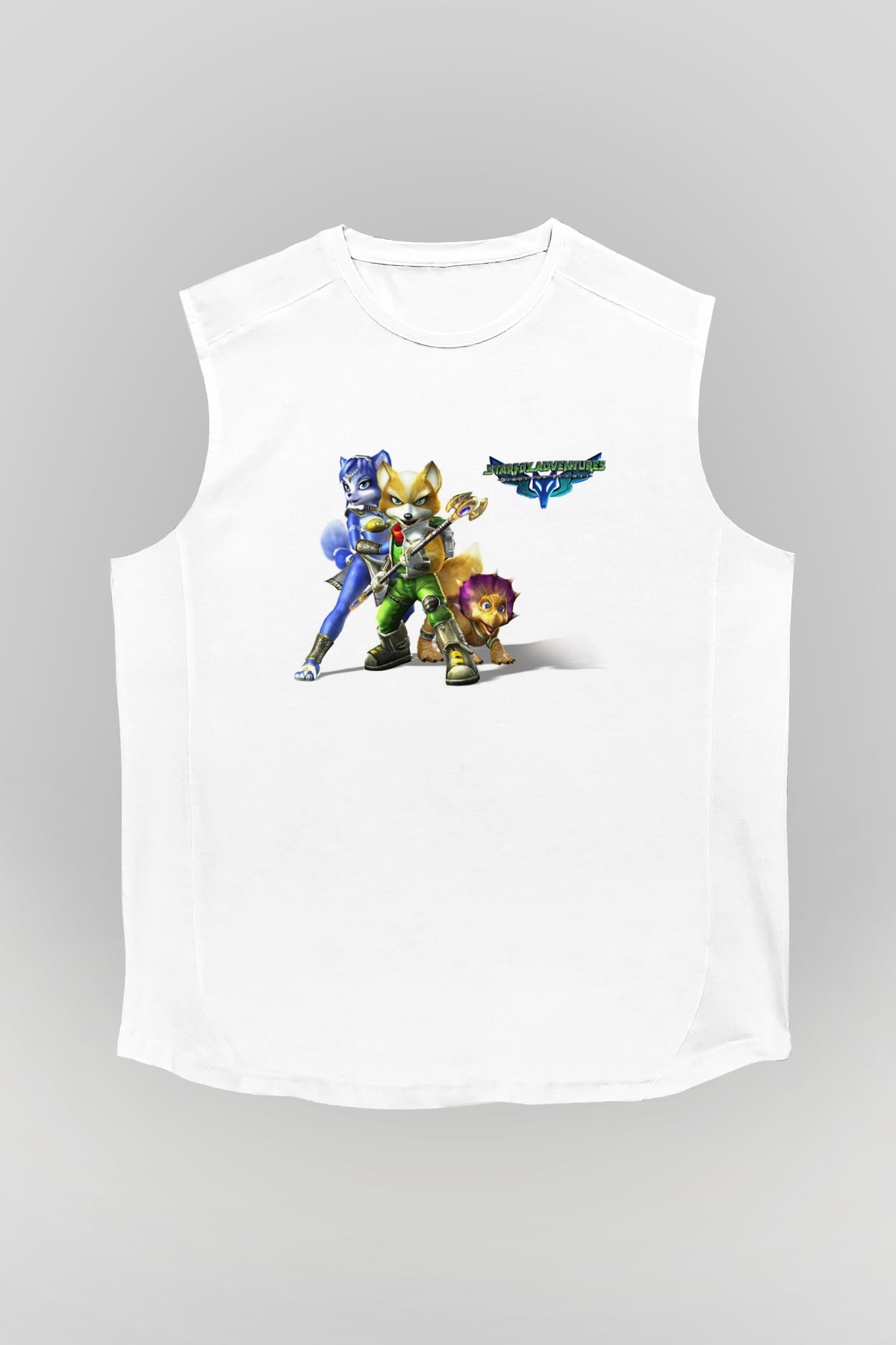 Star Fox Beyaz Unisex Kolsuz Tişört